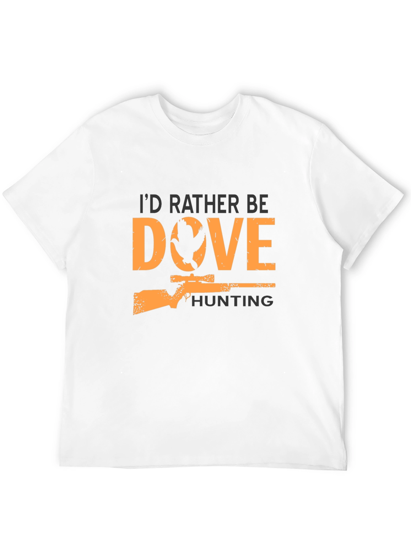 Dove Hunting Graphic Tee - Black Cotton T-Shirt