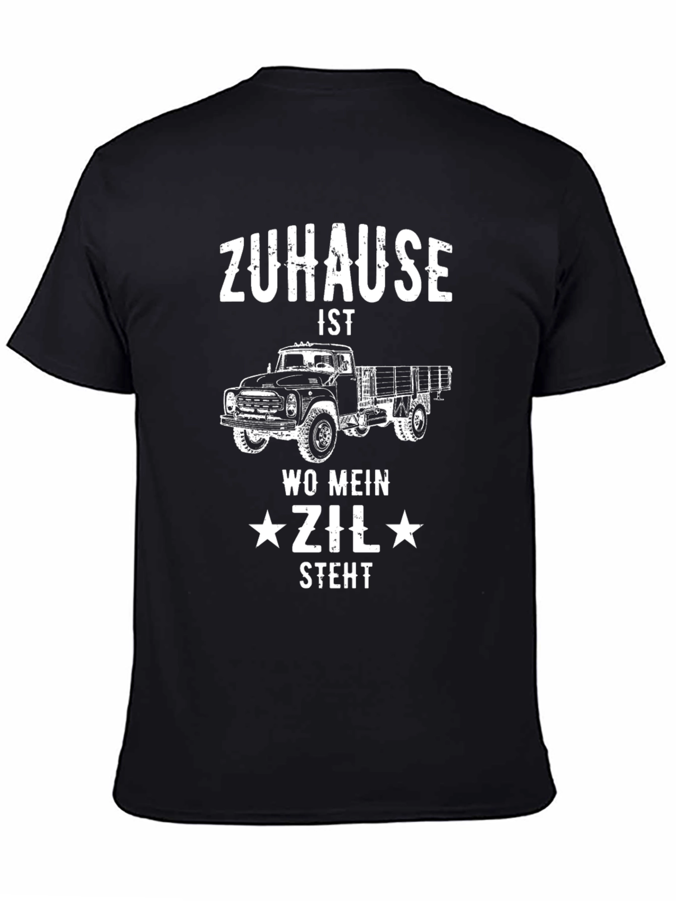 Zuhause ZIL Truck Graphic Tee - Mens Black T-Shirt