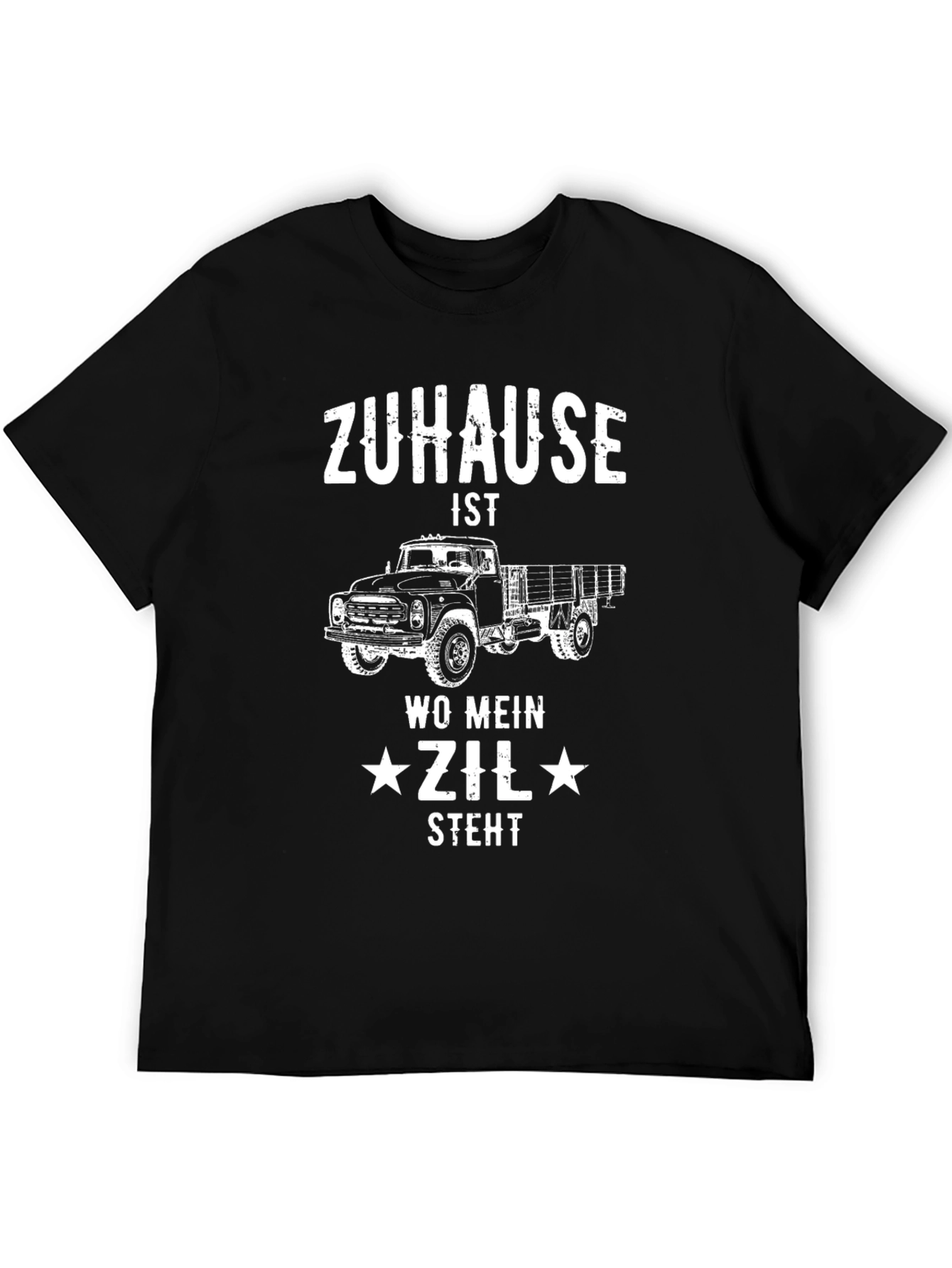 Zuhause ZIL Truck Graphic Tee - Mens Black T-Shirt