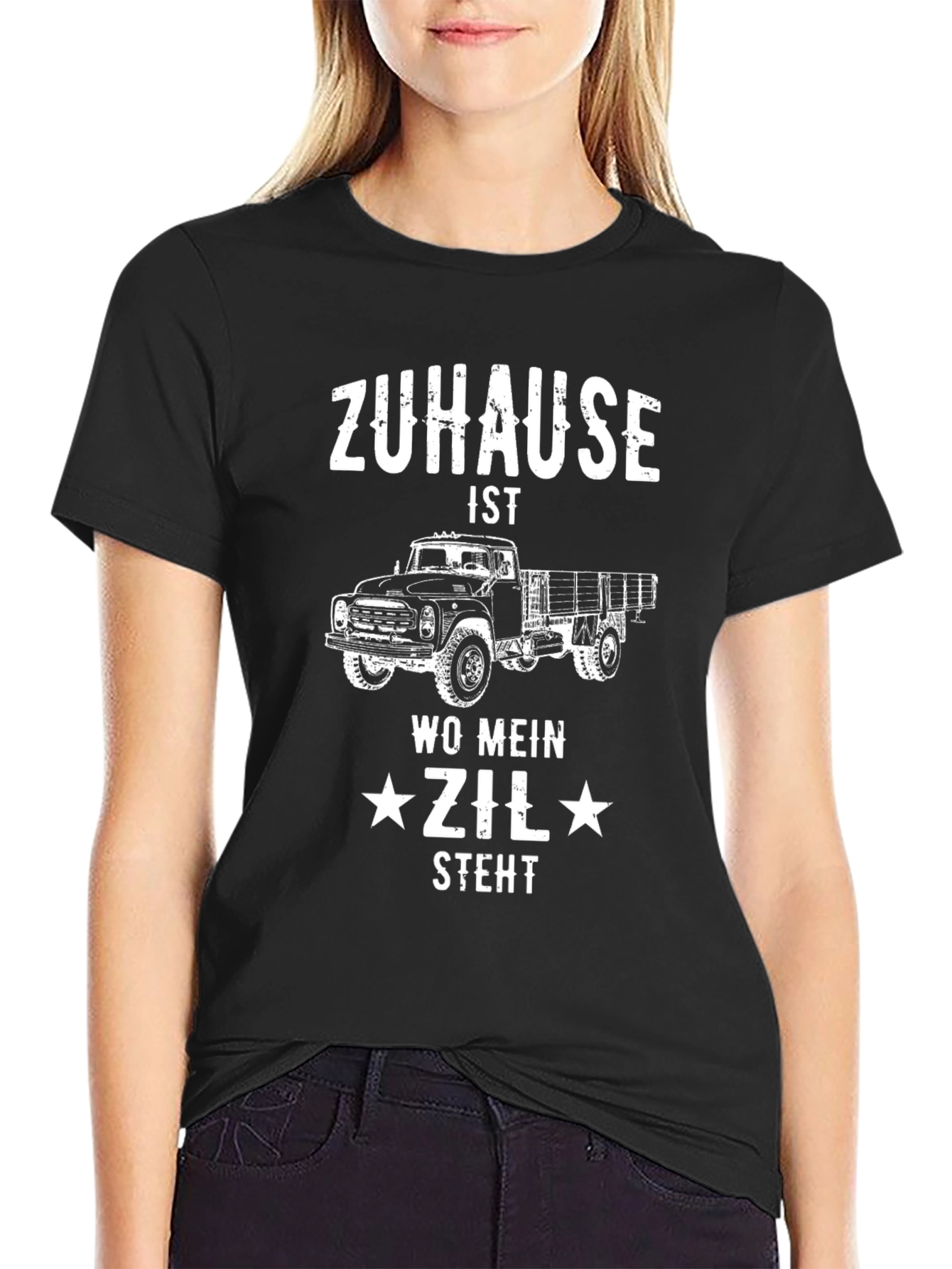 Zuhause ZIL Truck Graphic Tee - Mens Black T-Shirt