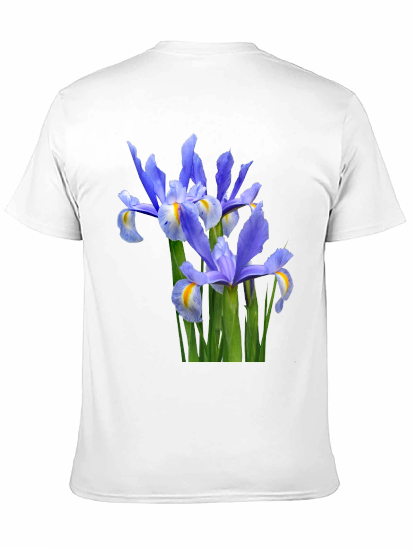 Iris Flower Graphic Tee - Black