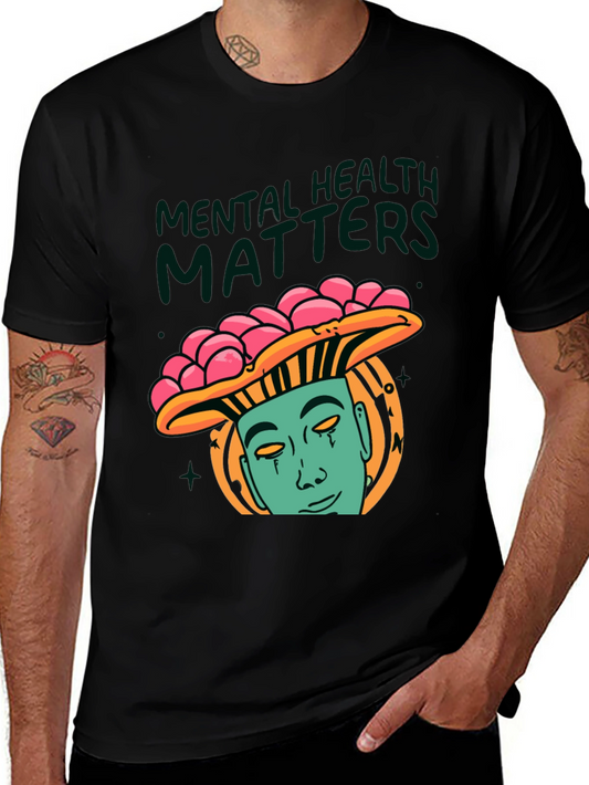 Mental Health Matters Graphic Tee - Mushroom Man Design
