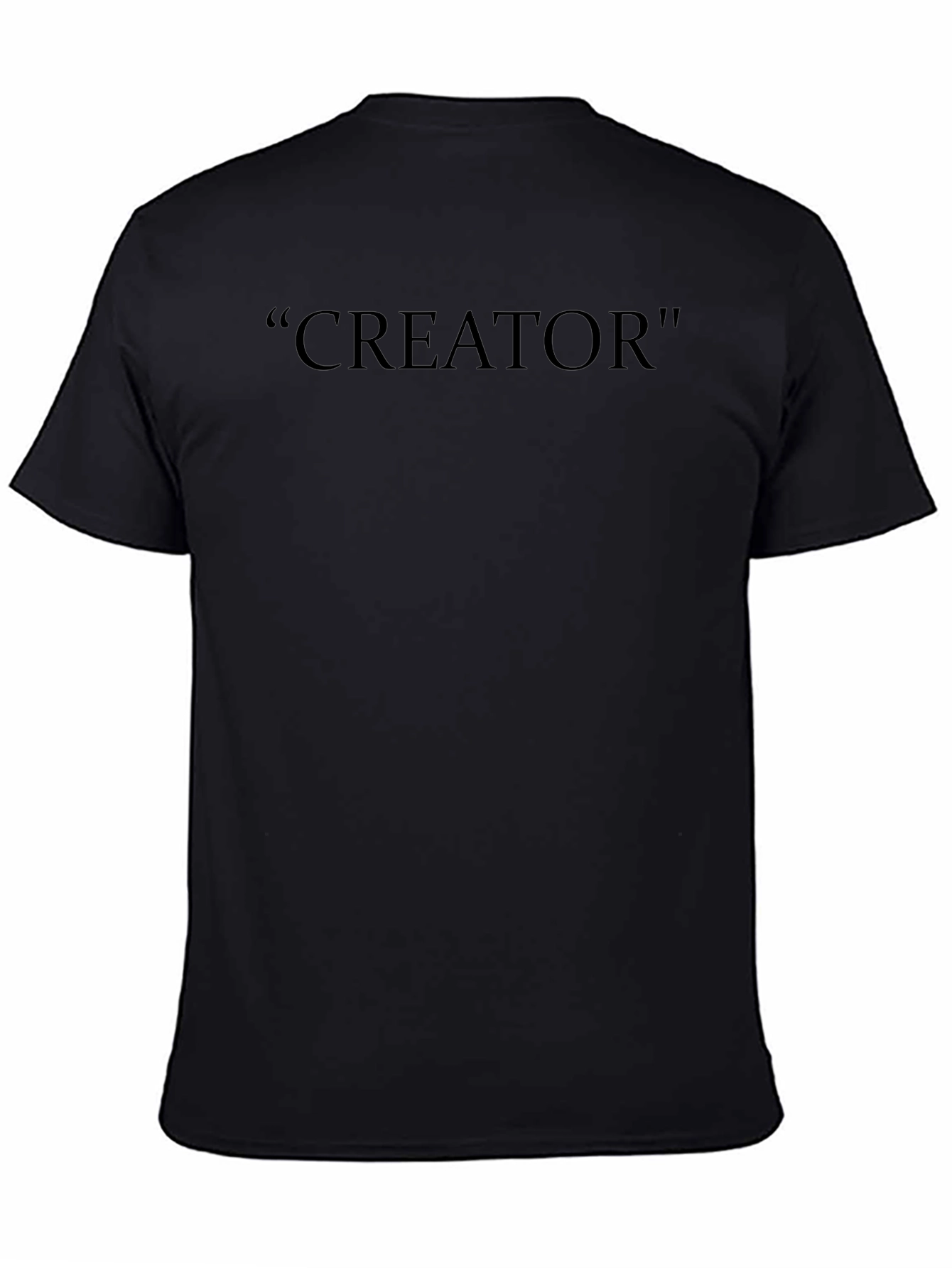CREATOR Black T-Shirt - Stylish Statement Tee