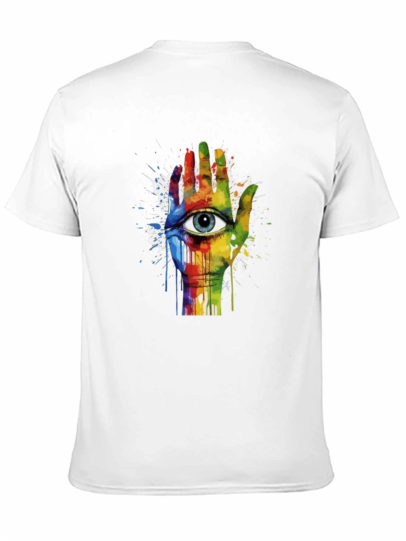 Eye Hand Rainbow Graphic Tee