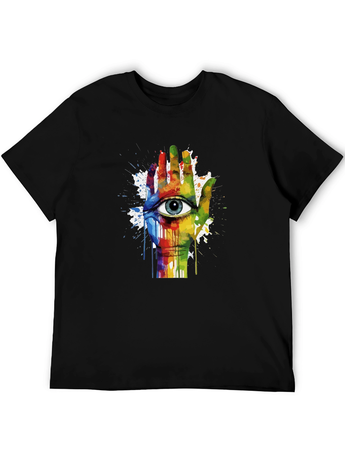 Eye Hand Rainbow Graphic Tee