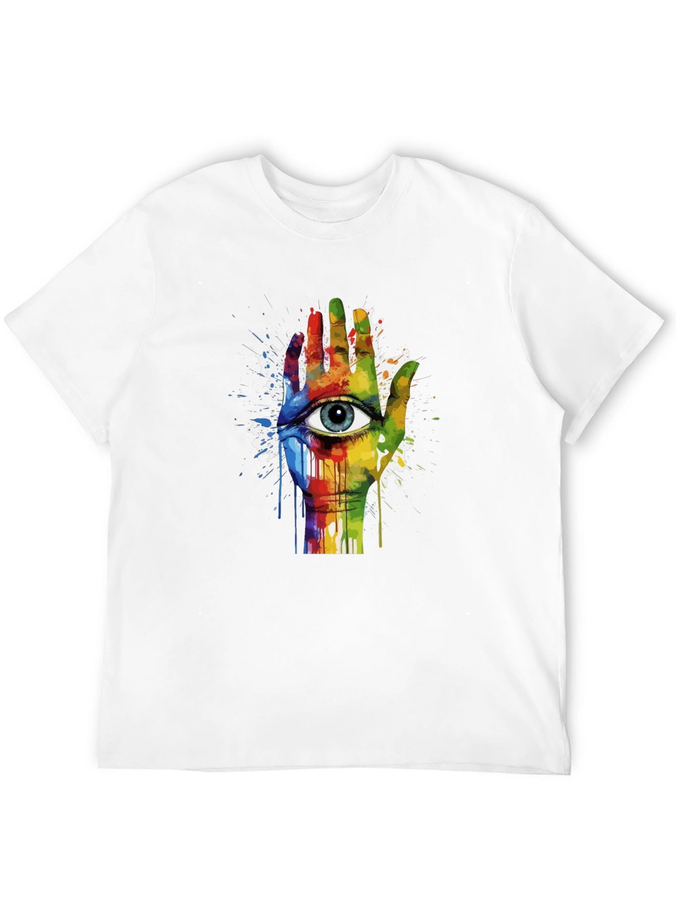 Eye Hand Rainbow Graphic Tee
