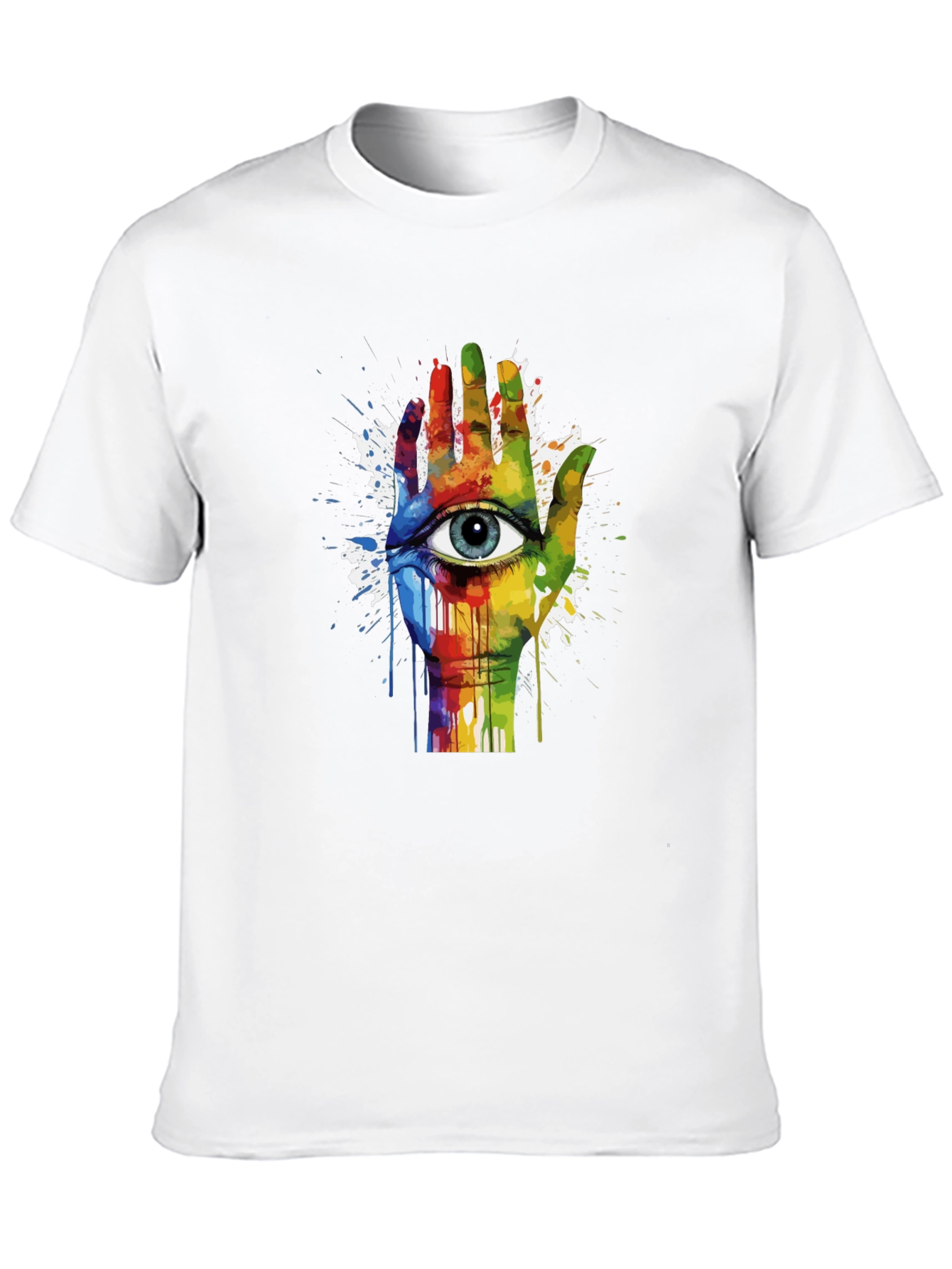 Eye Hand Rainbow Graphic Tee