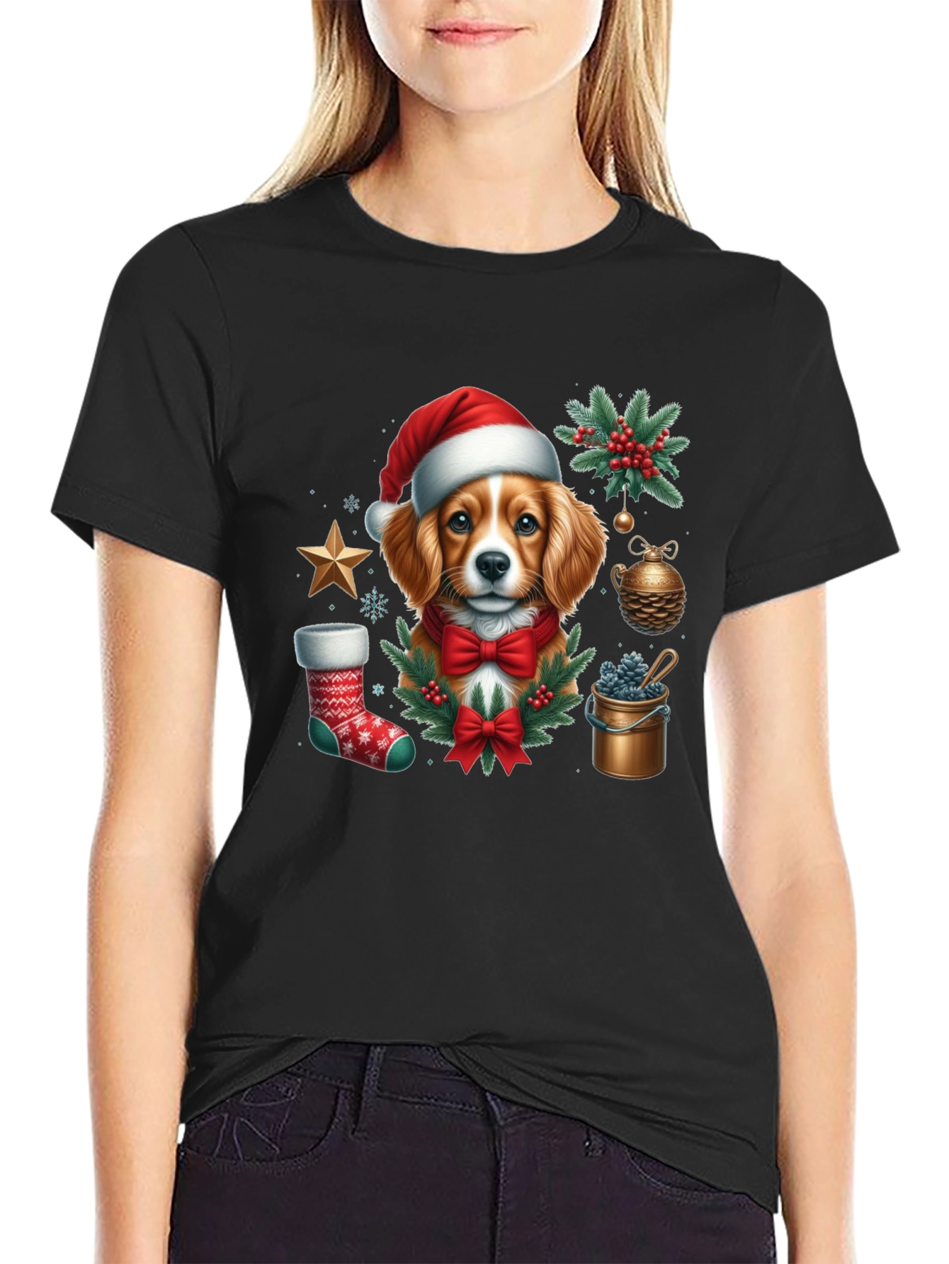 Christmas Dog Graphic Tee