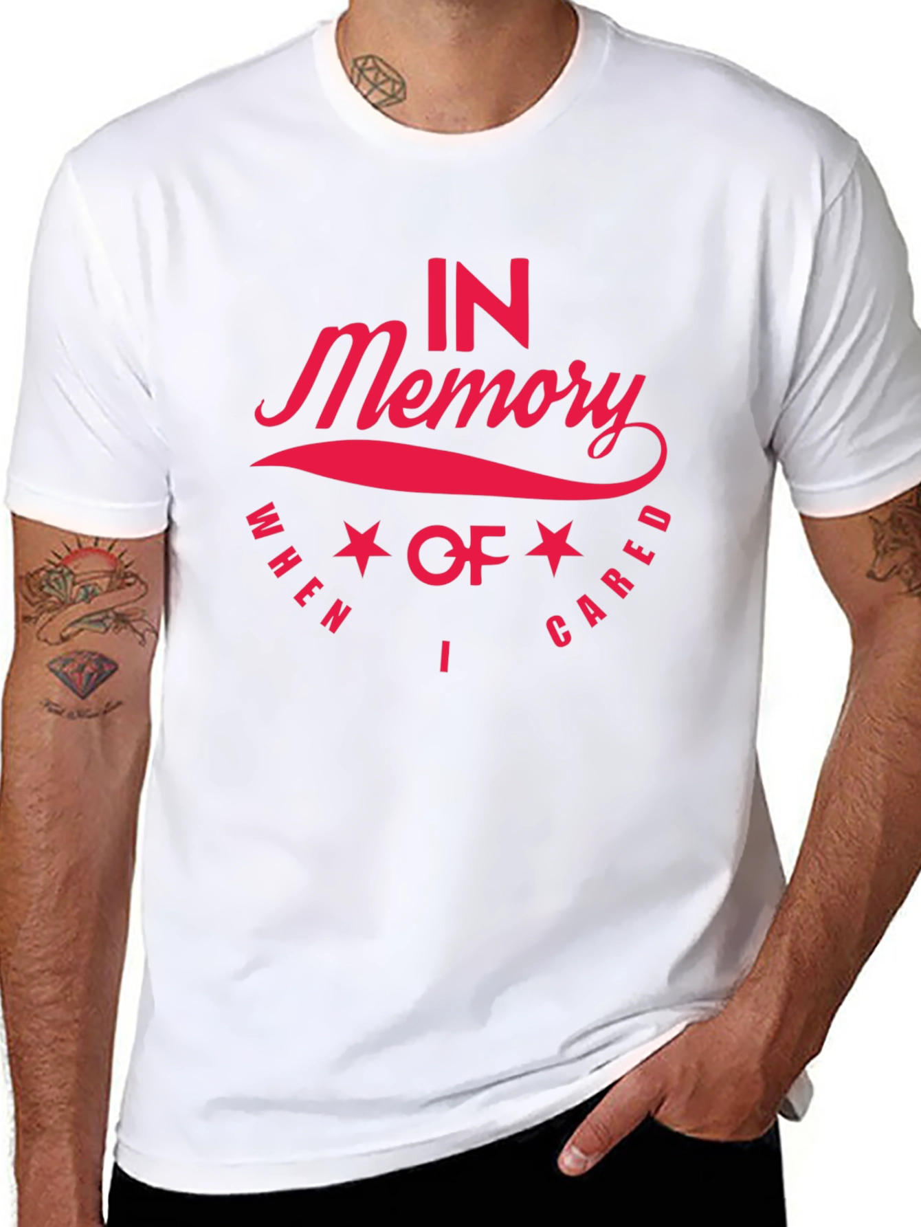 In Memory I Cared Black T-Shirt