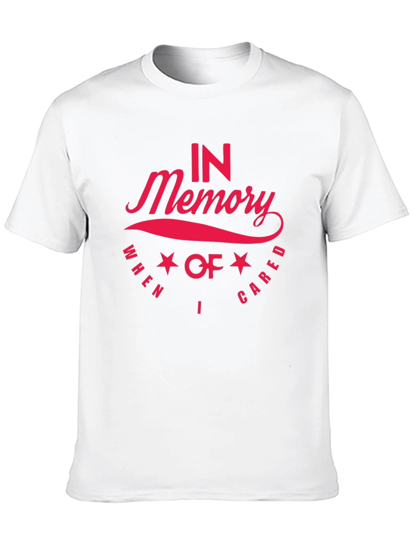 In Memory I Cared Black T-Shirt