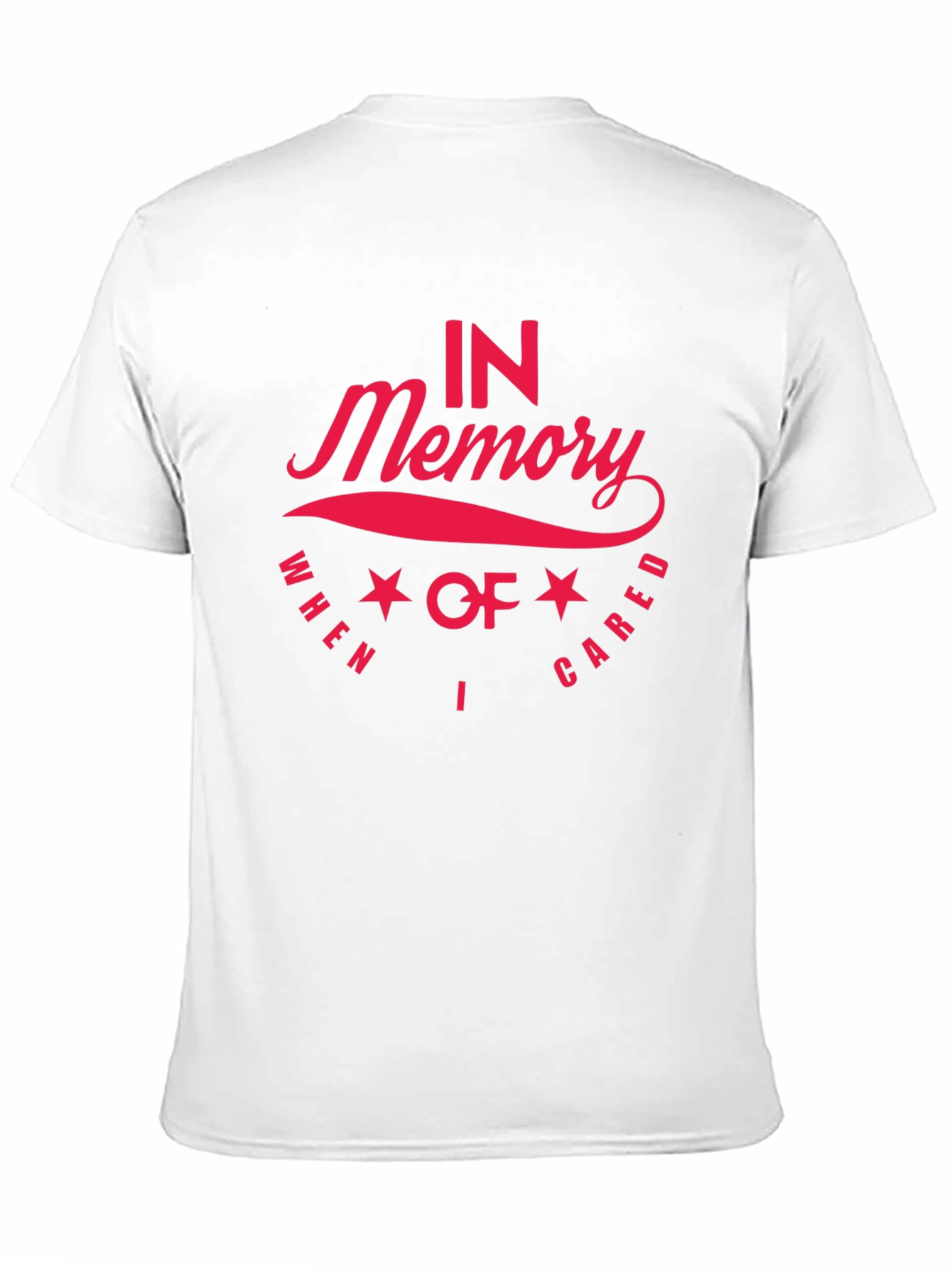 In Memory I Cared Black T-Shirt