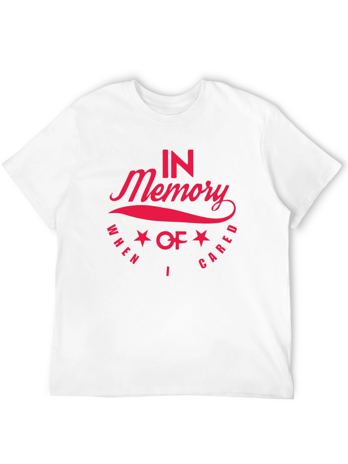 In Memory I Cared Black T-Shirt