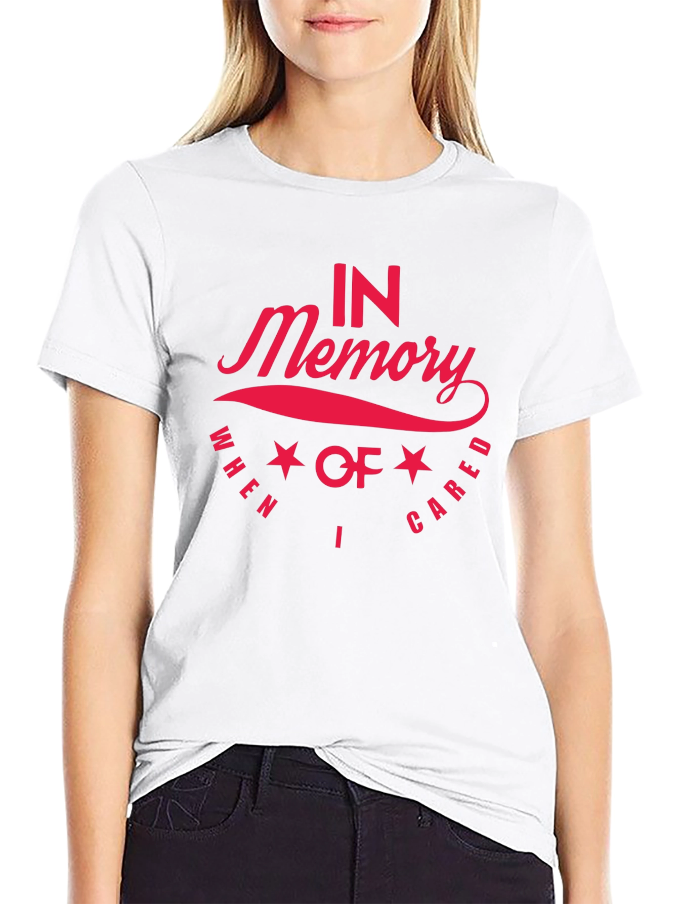 In Memory I Cared Black T-Shirt