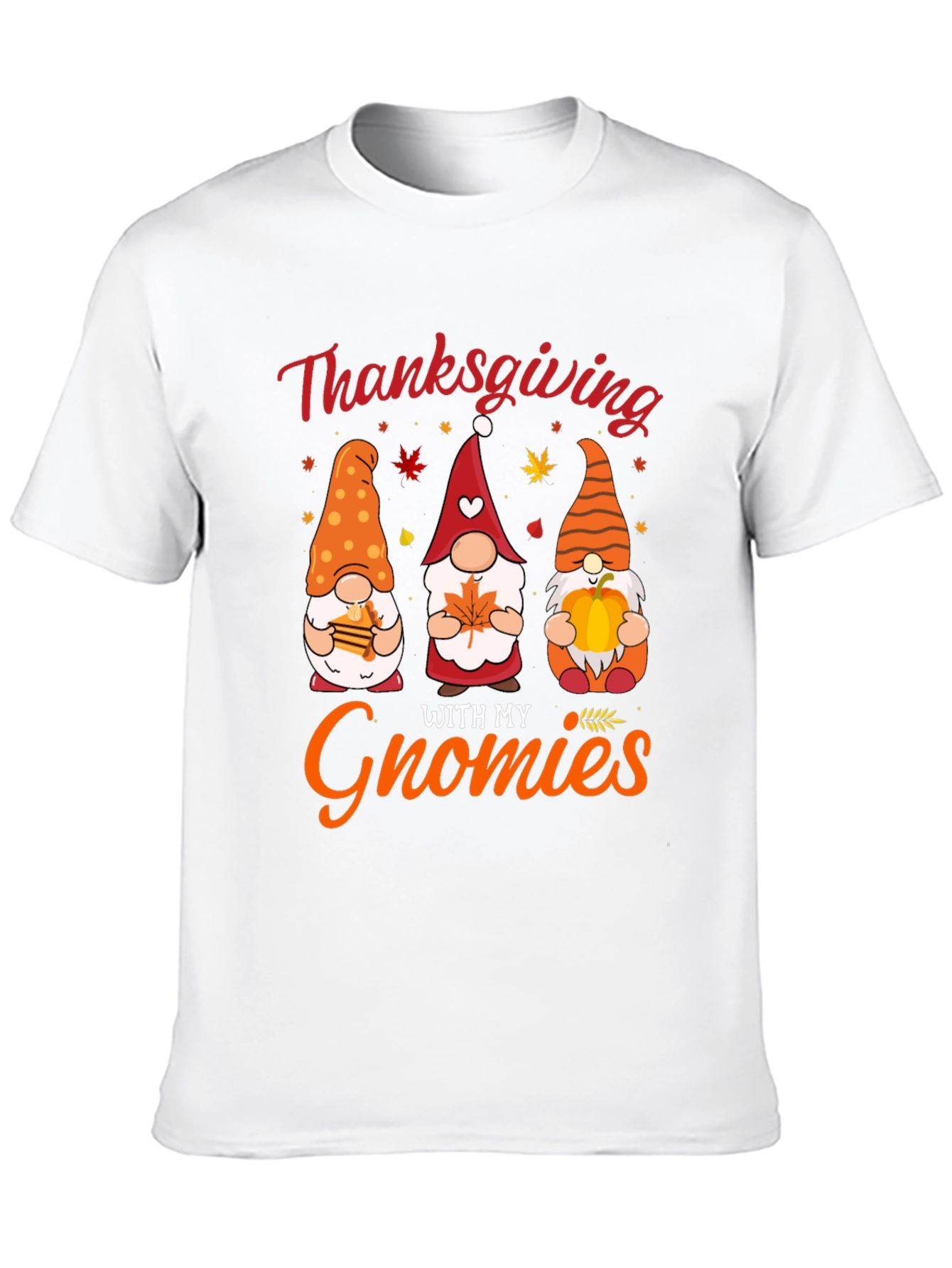 Thanksgiving Gnomies T-Shirt Holiday Fun