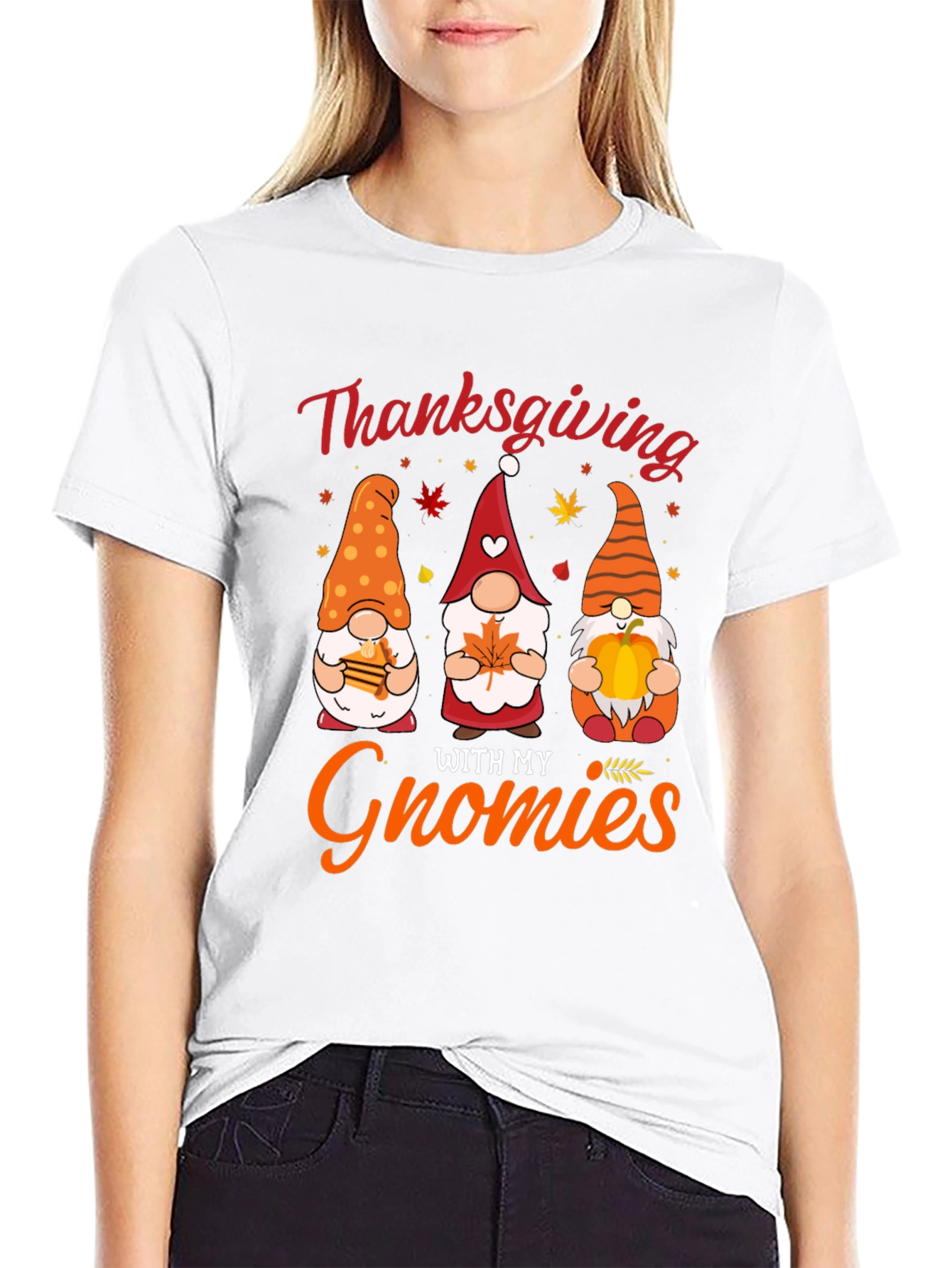 Thanksgiving Gnomies T-Shirt Holiday Fun