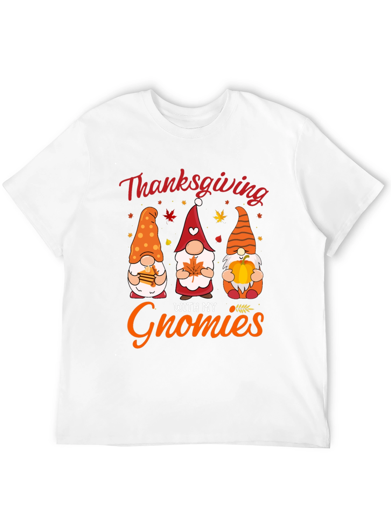 Thanksgiving Gnomies T-Shirt Holiday Fun