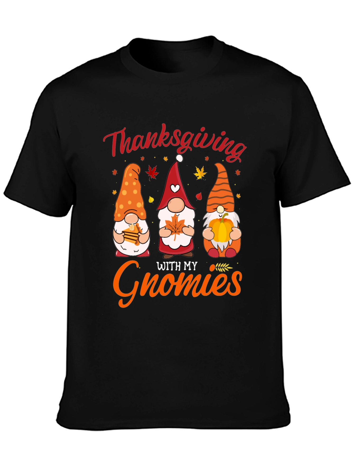 Thanksgiving Gnomies T-Shirt Holiday Fun