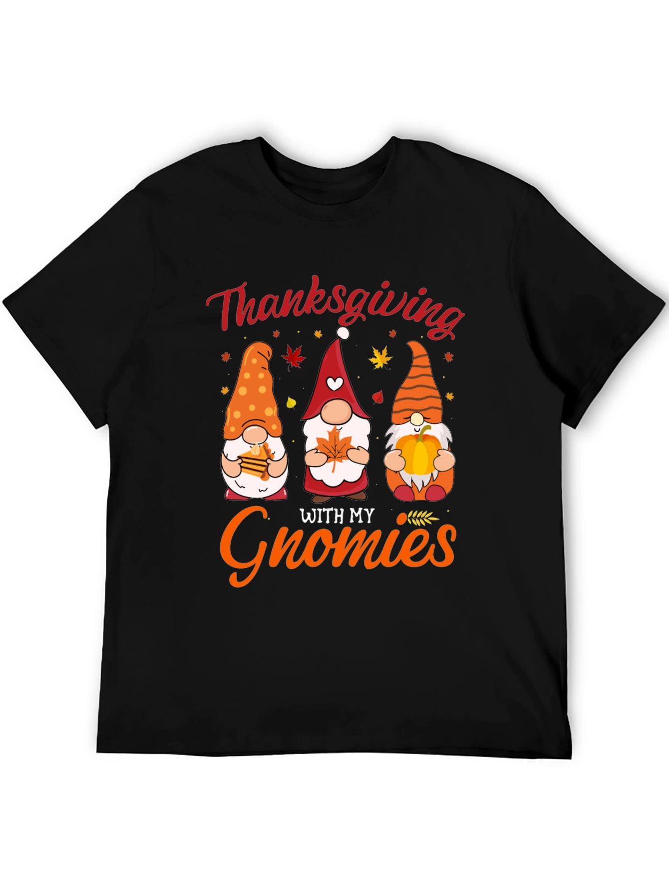 Thanksgiving Gnomies T-Shirt Holiday Fun