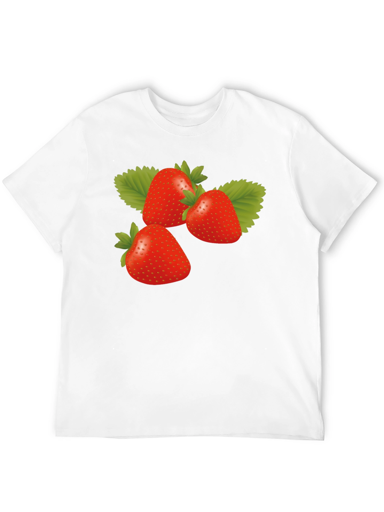 Strawberry Graphic Black T-Shirt - Trendy Casual Wear