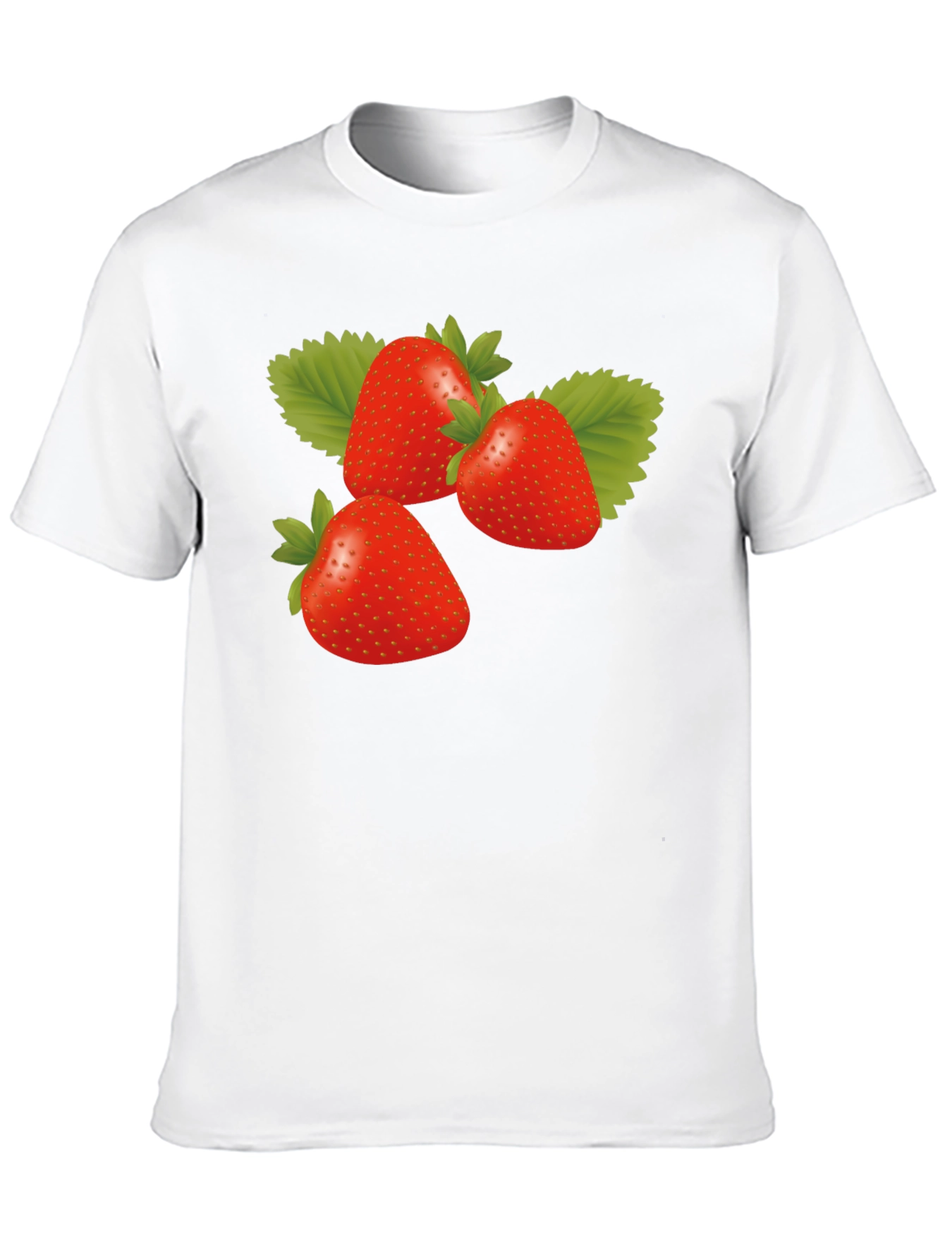 Strawberry Graphic Black T-Shirt - Trendy Casual Wear