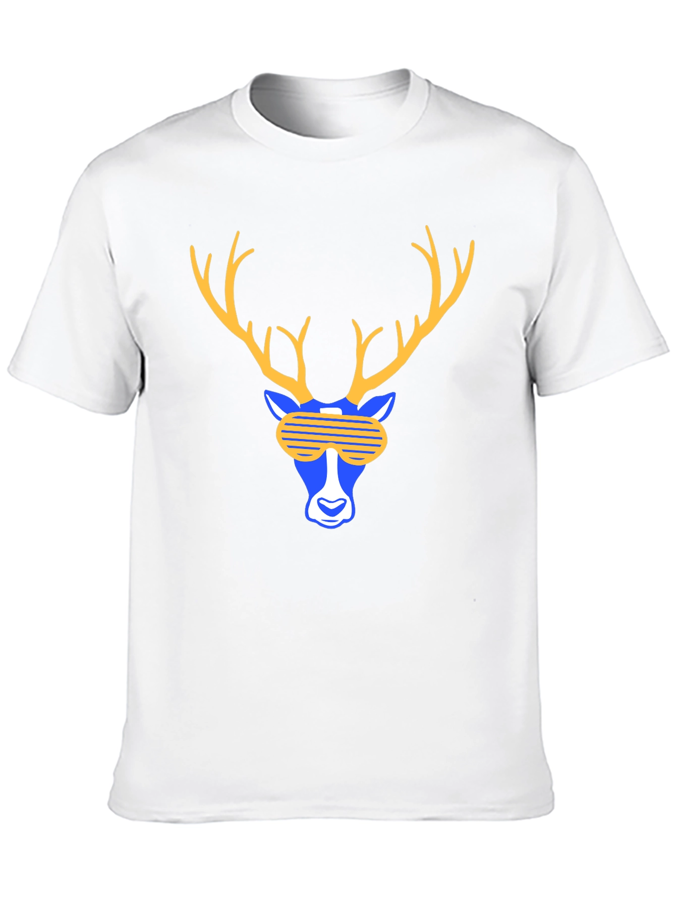 Cool Deer Graphic Tee - Black T-Shirt