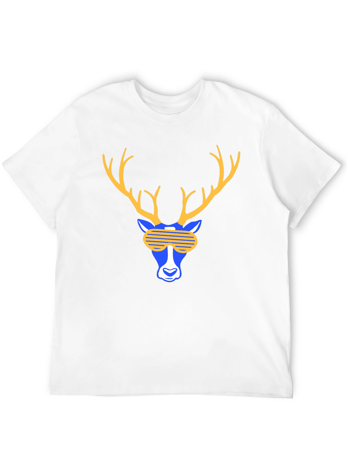 Cool Deer Graphic Tee - Black T-Shirt