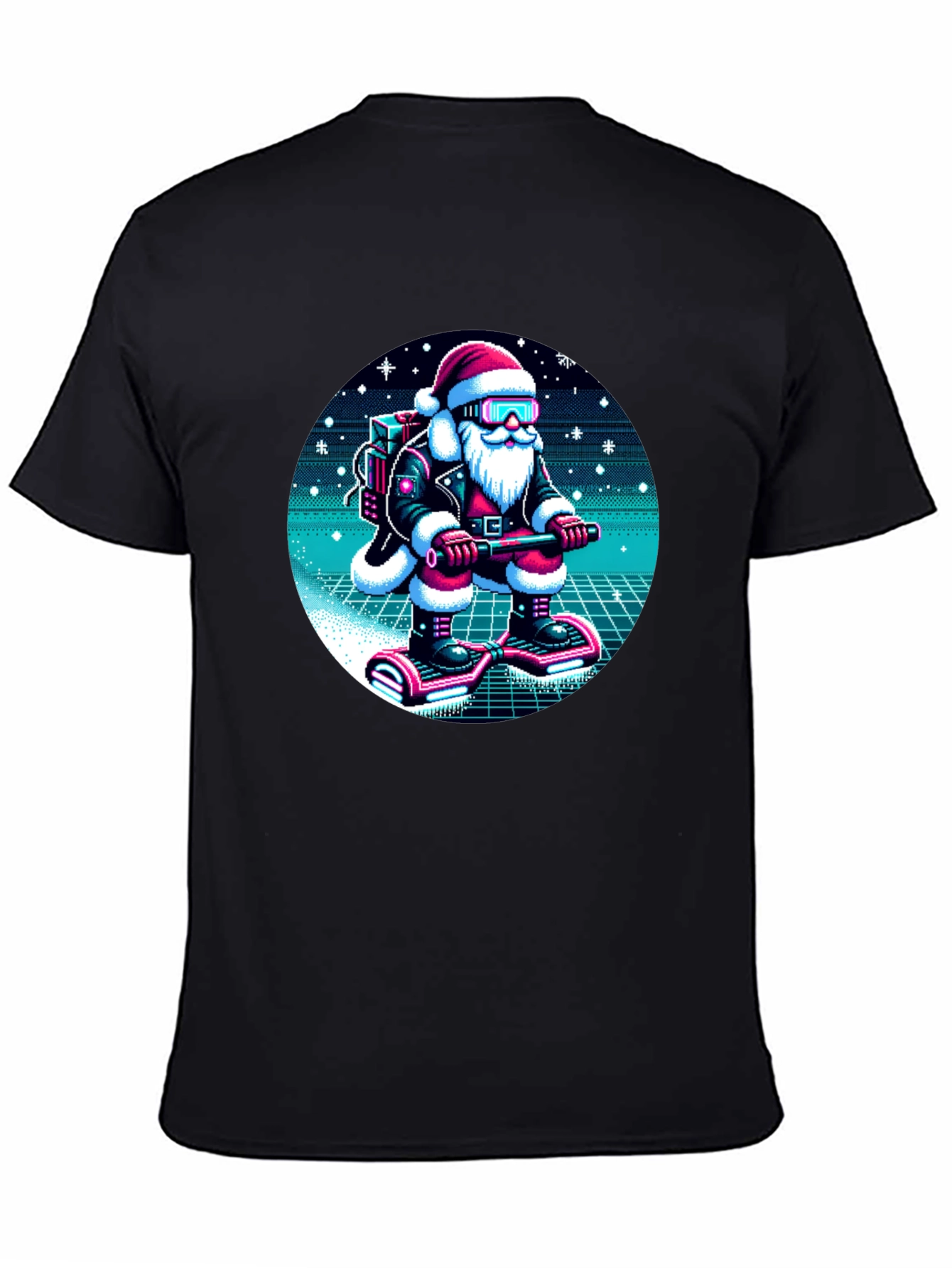 Retro Santa T-Shirt - Holiday Style