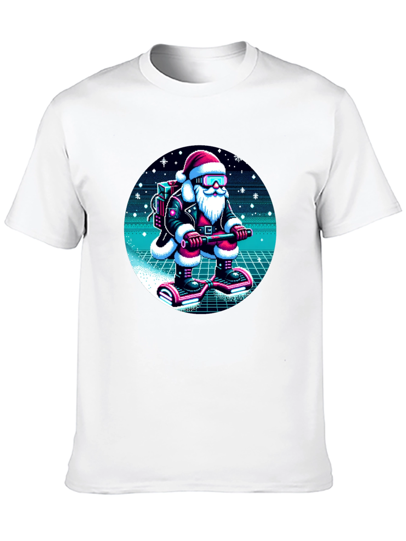 Retro Santa T-Shirt - Holiday Style