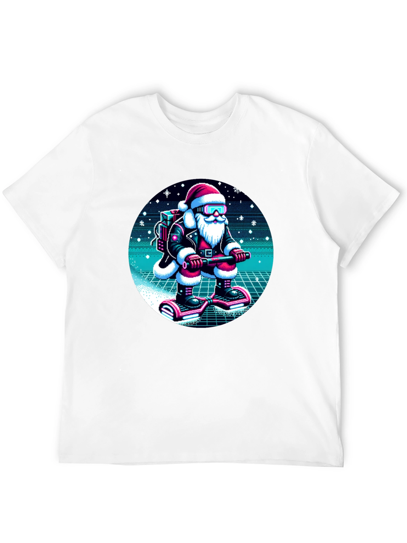 Retro Santa T-Shirt - Holiday Style
