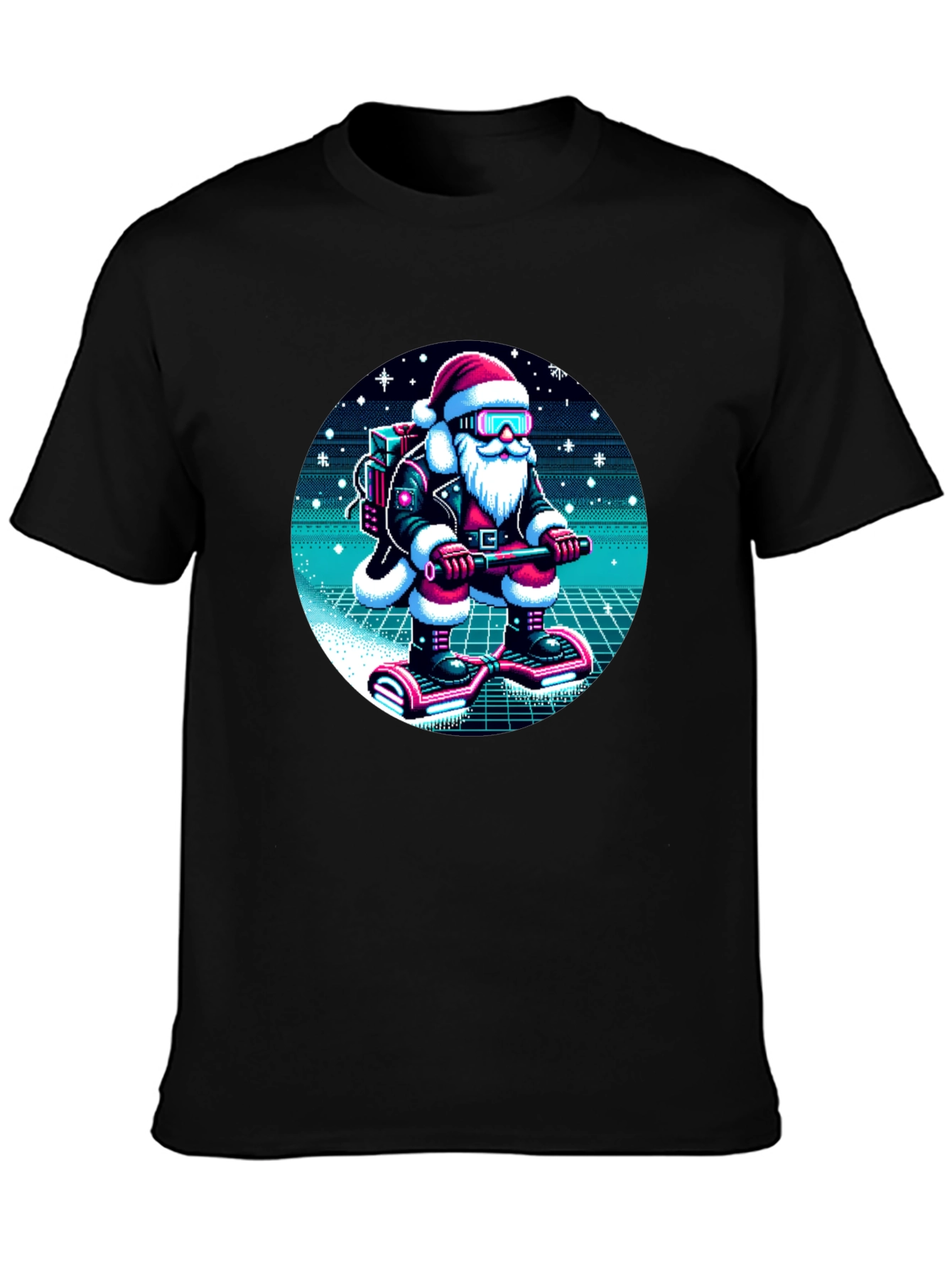 Retro Santa T-Shirt - Holiday Style
