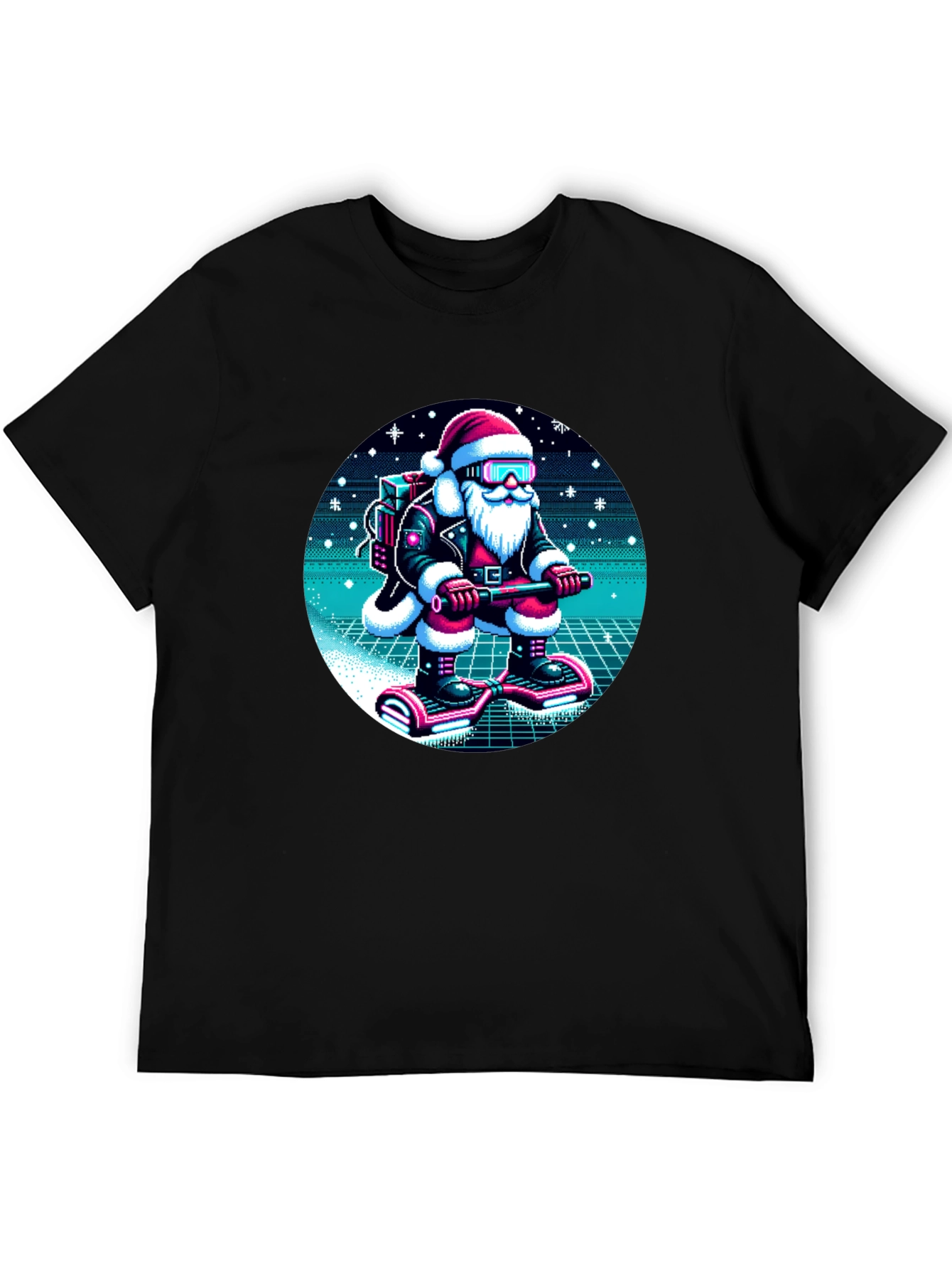 Retro Santa T-Shirt - Holiday Style