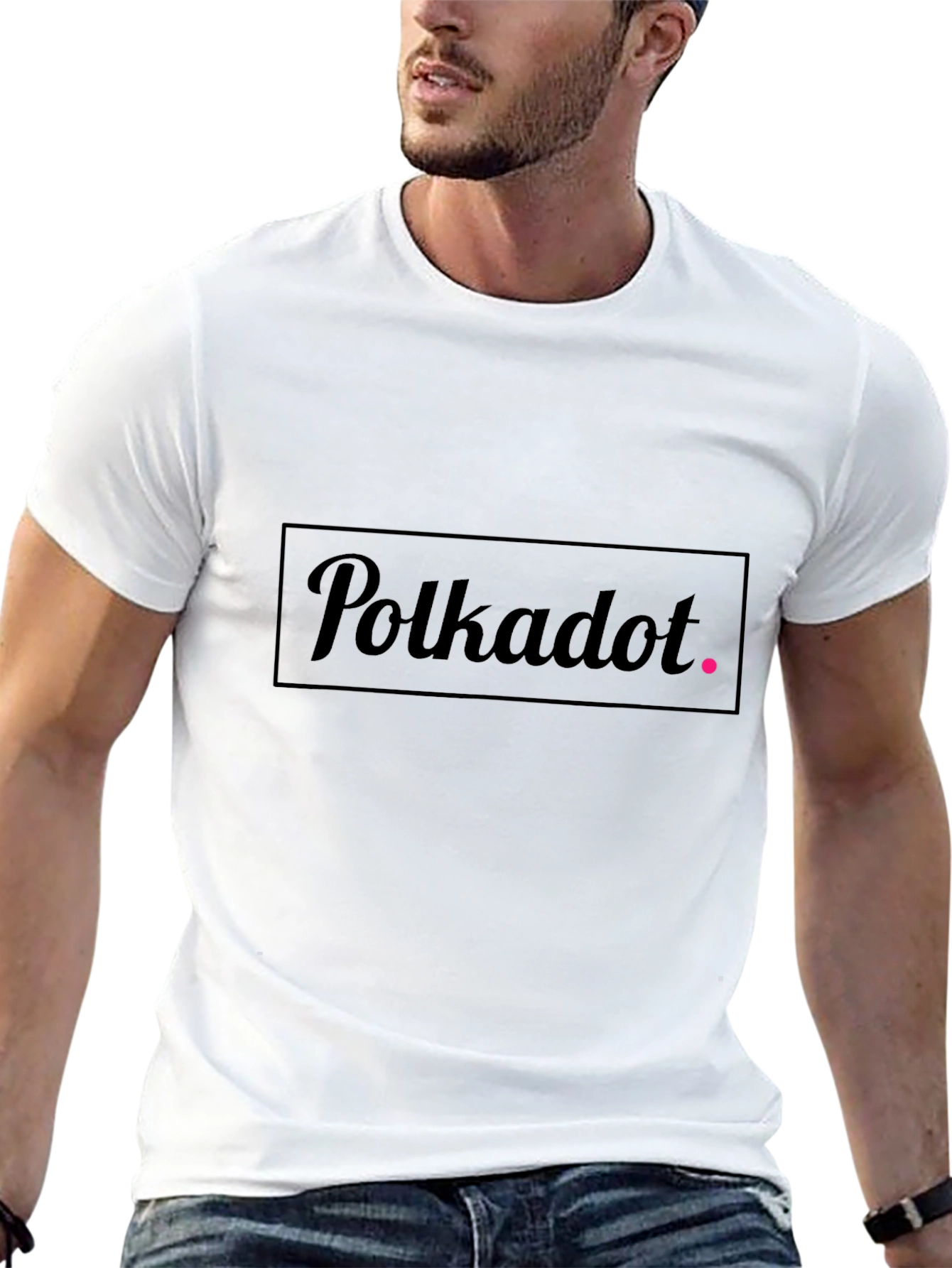 Polkadot Graphic Tee - Stylish Minimalist Design