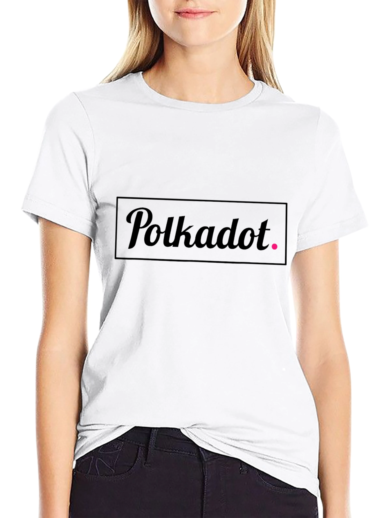 Polkadot Graphic Tee - Stylish Minimalist Design
