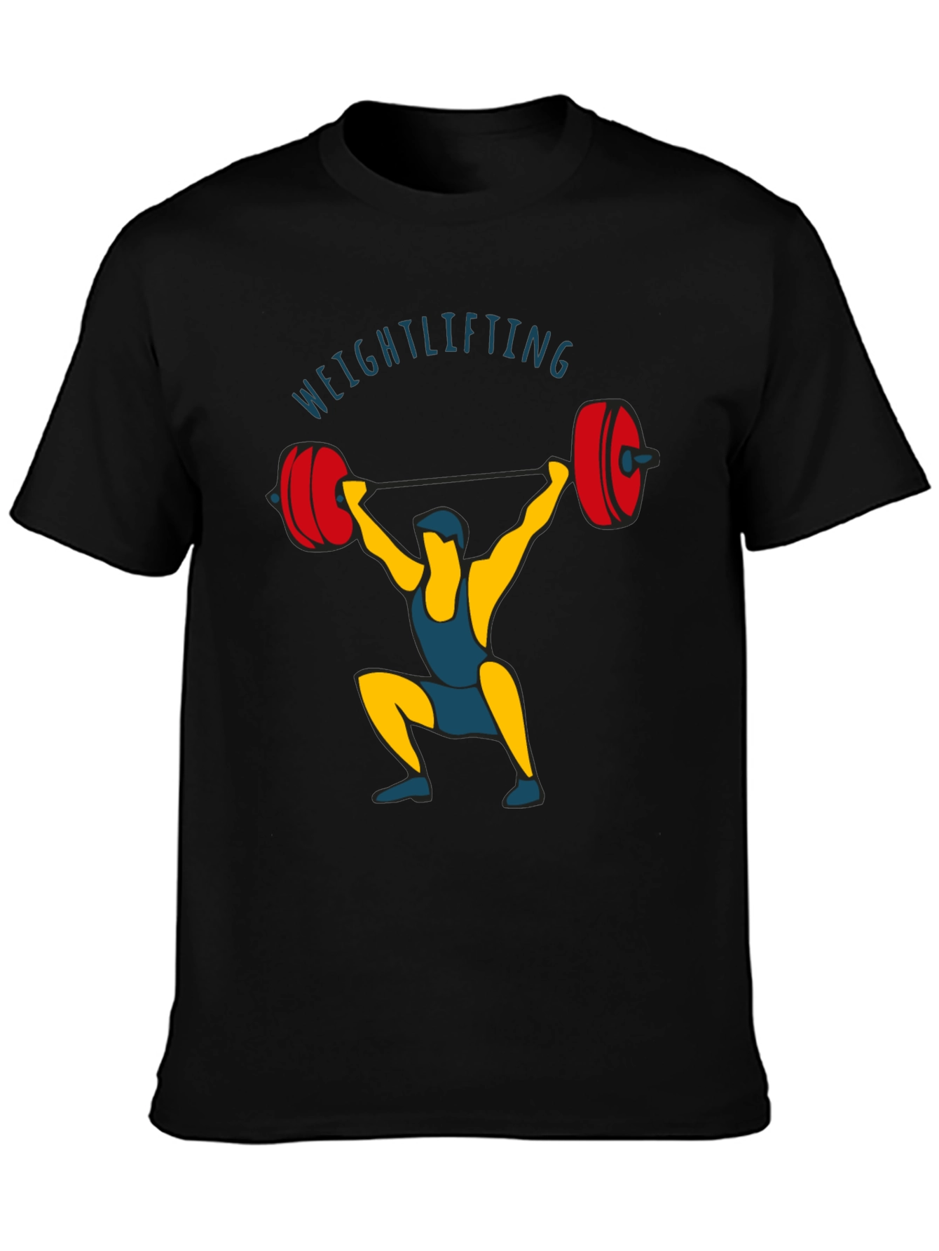 Weightlifting Graphic T-Shirt - Black