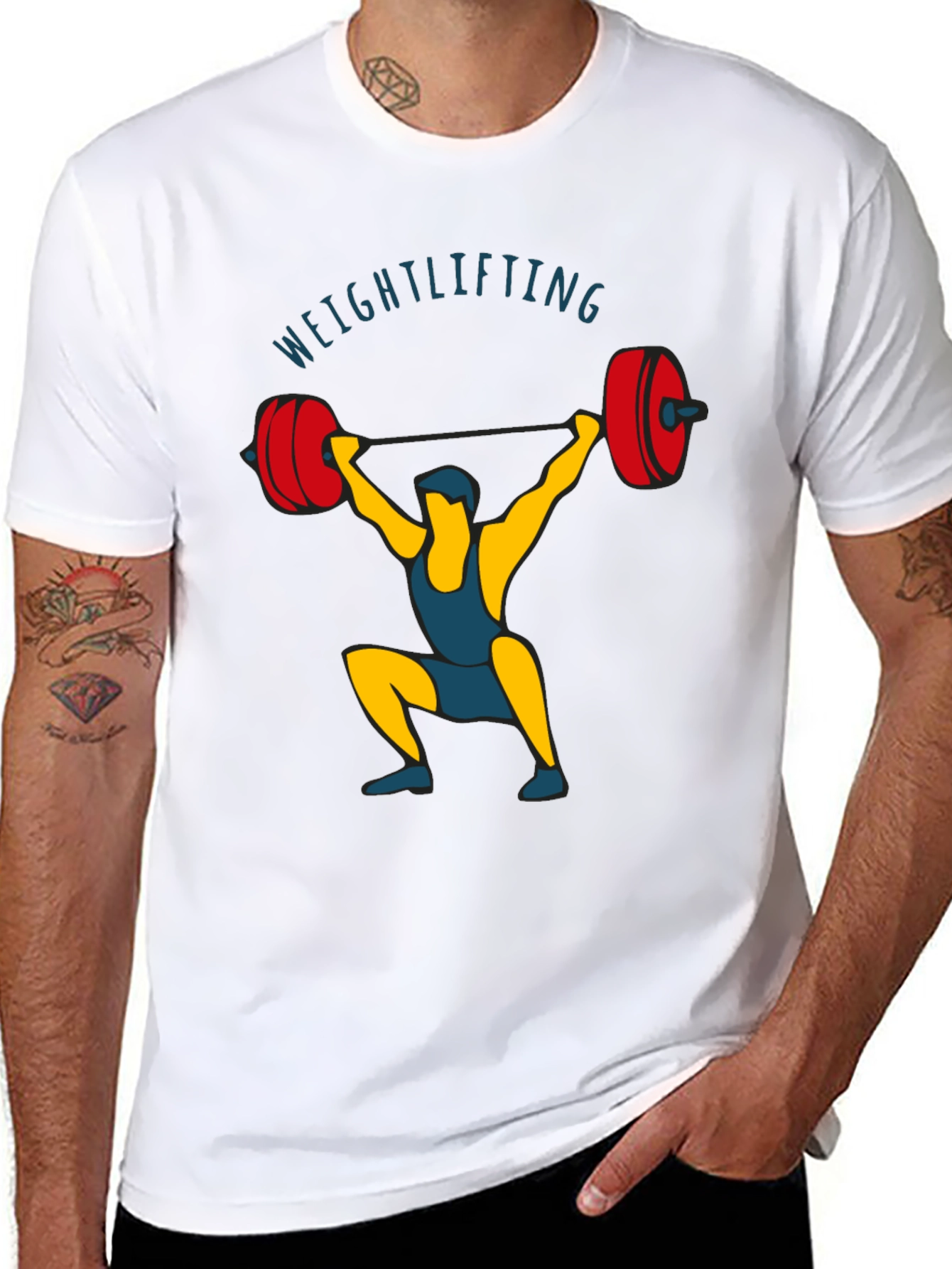 Weightlifting Graphic T-Shirt - Black