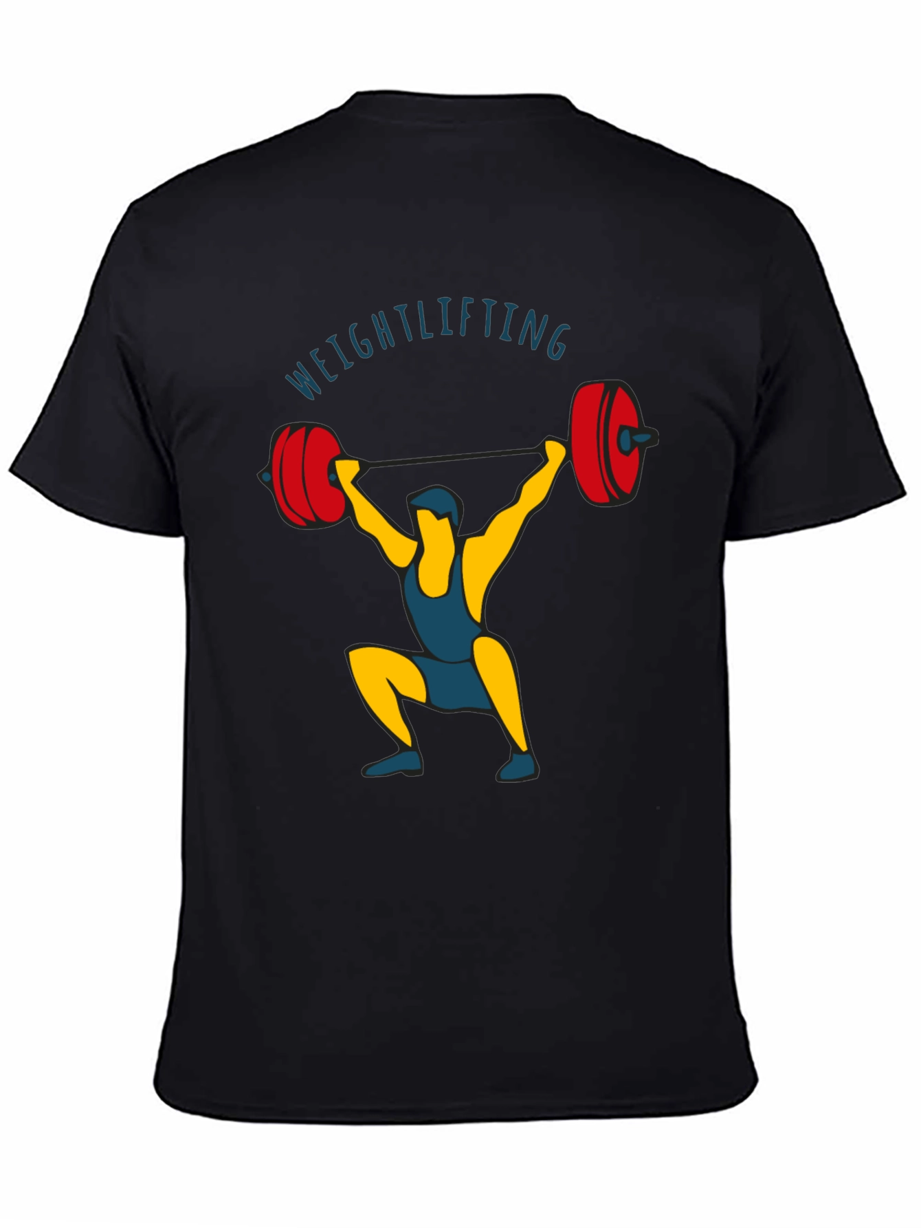 Weightlifting Graphic T-Shirt - Black