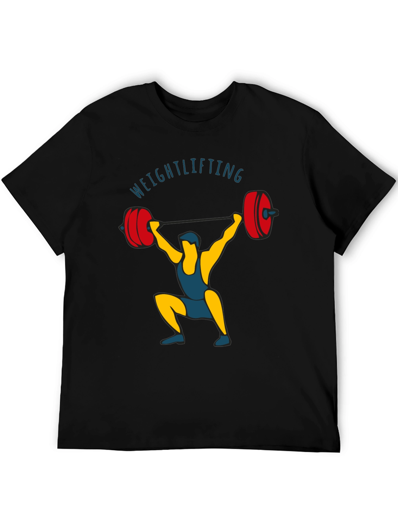 Weightlifting Graphic T-Shirt - Black