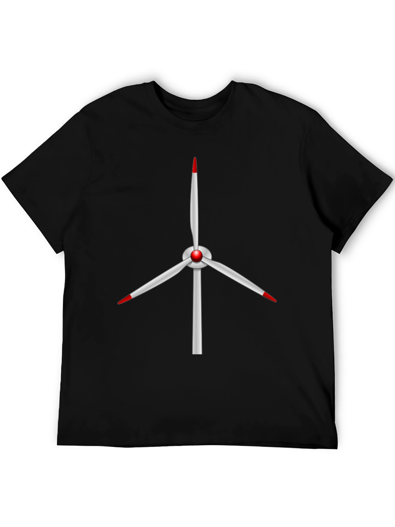 Wind Turbine Graphic Tee - Sustainable Energy Shirt