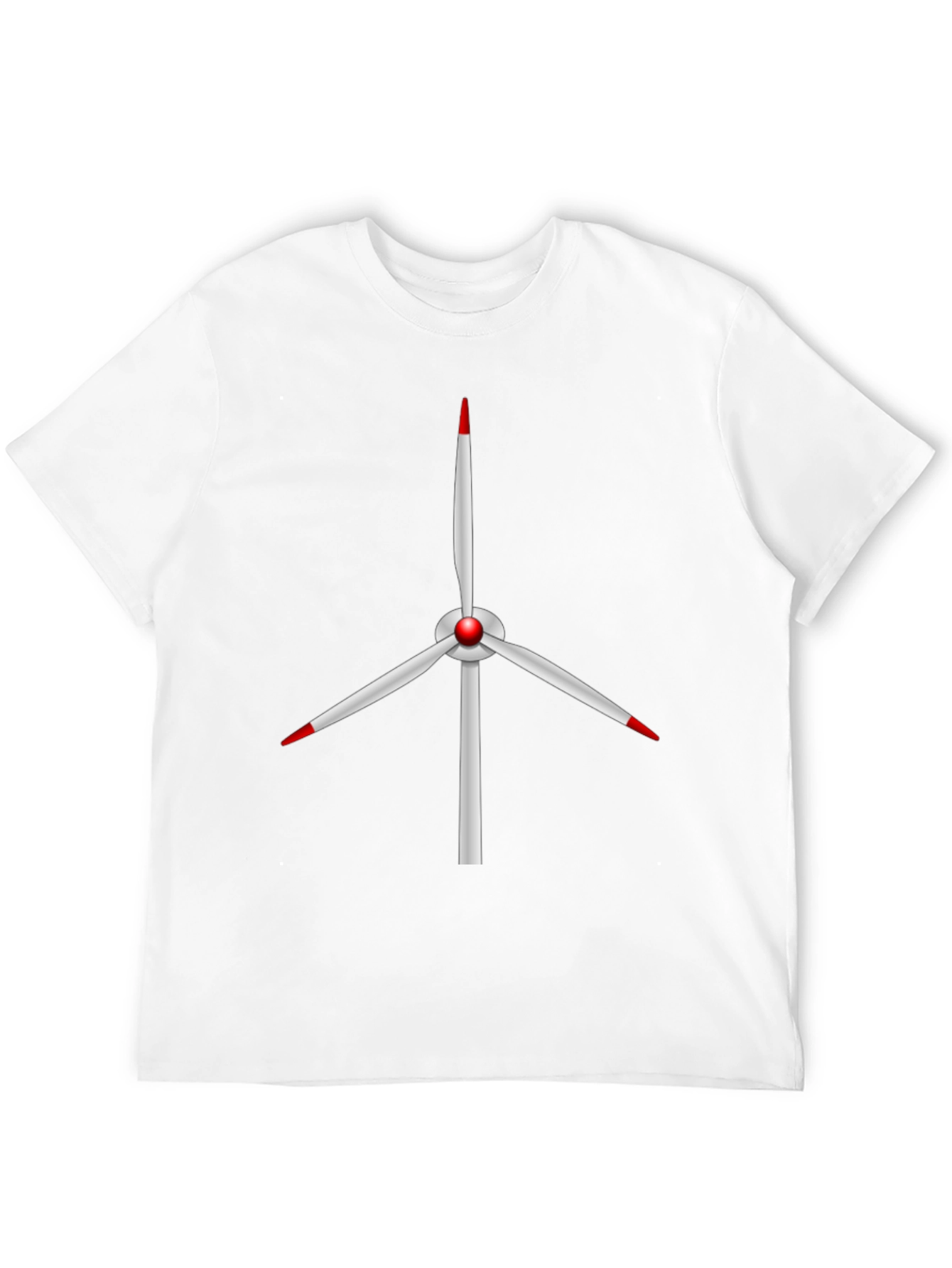 Wind Turbine Graphic Tee - Sustainable Energy Shirt