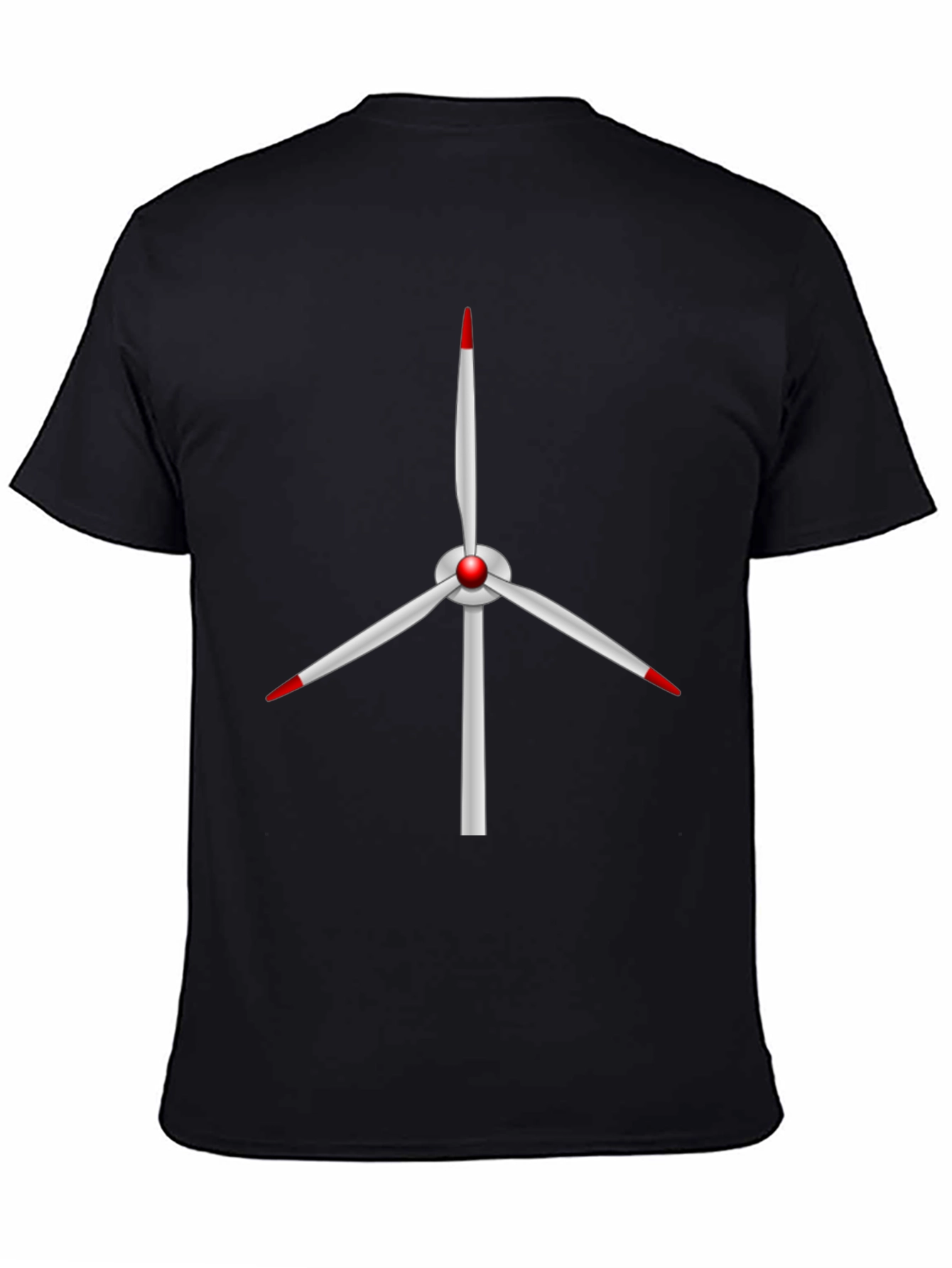 Wind Turbine Graphic Tee - Sustainable Energy Shirt