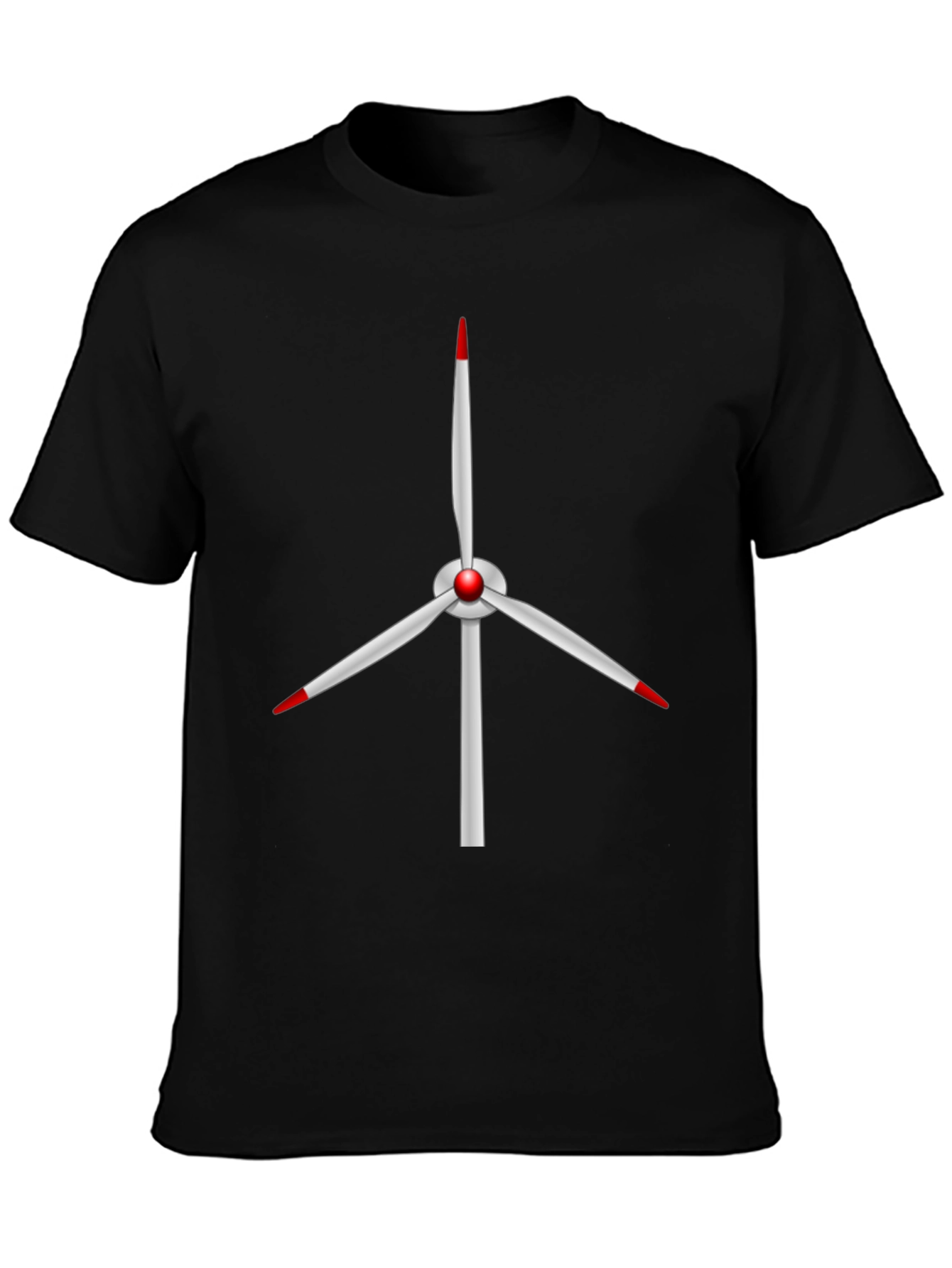 Wind Turbine Graphic Tee - Sustainable Energy Shirt