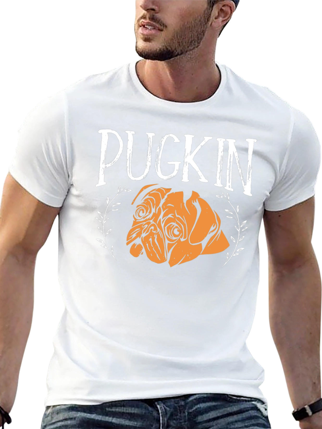 Pugkin T-Shirt - Adorable Pug Pumpkin Design