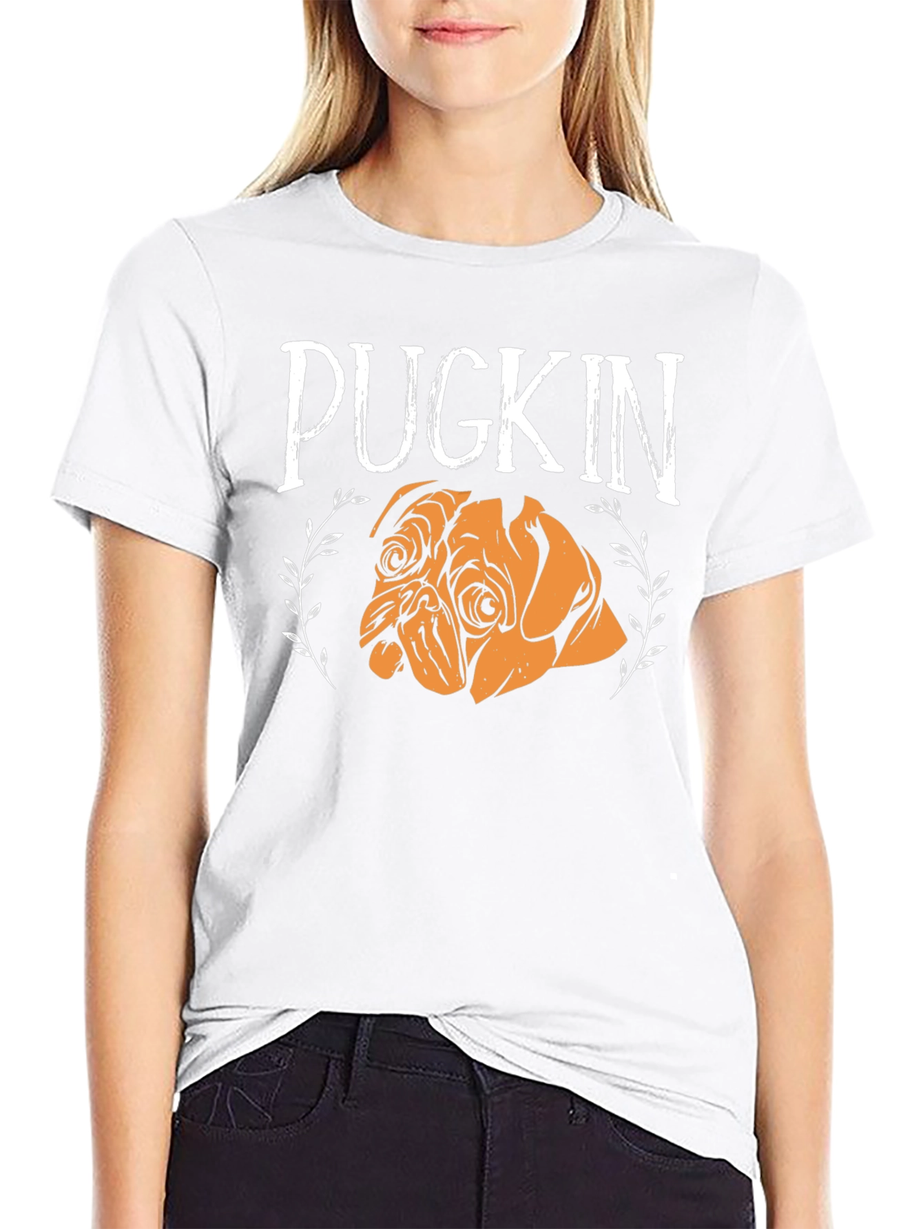 Pugkin T-Shirt - Adorable Pug Pumpkin Design