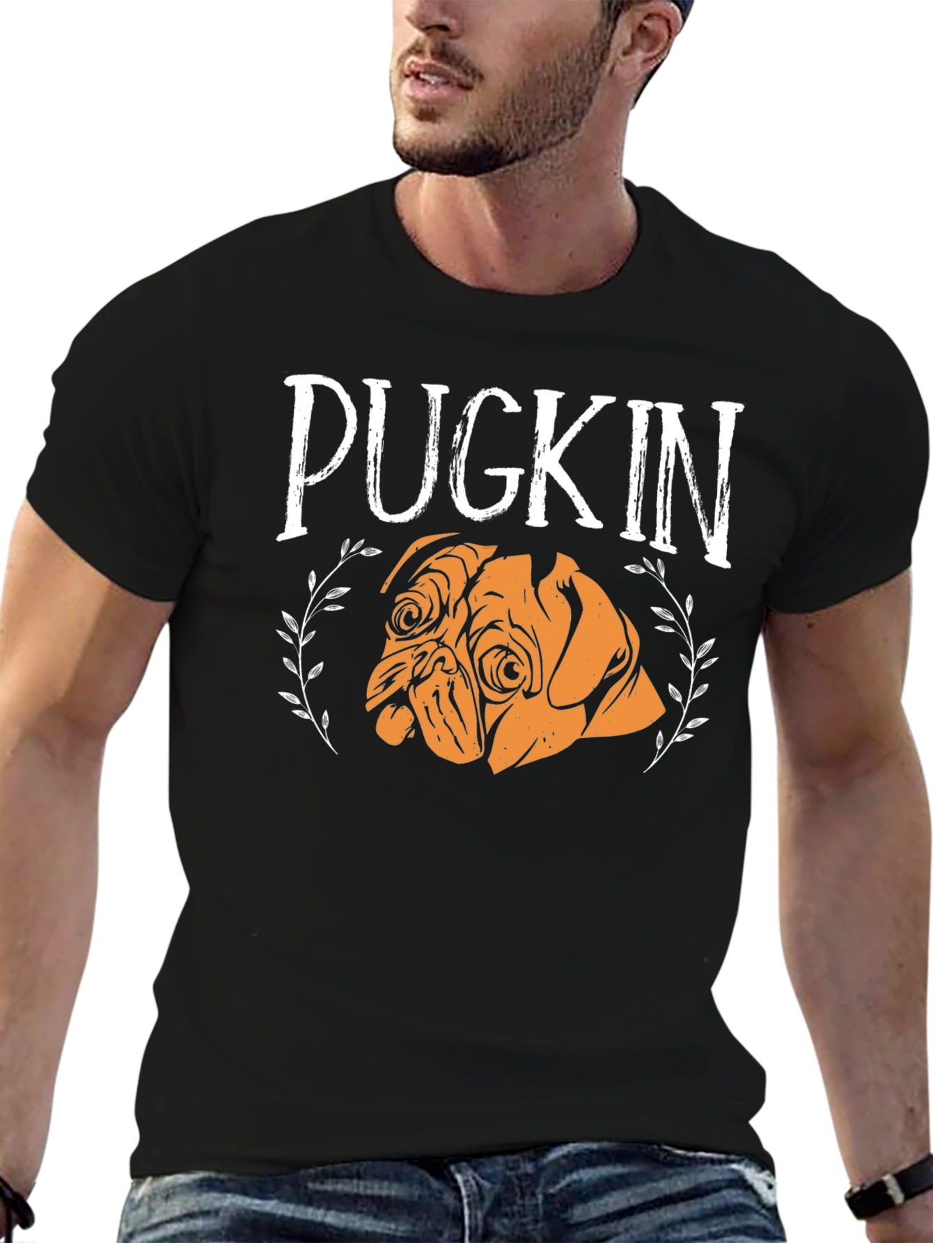 Pugkin T-Shirt - Adorable Pug Pumpkin Design