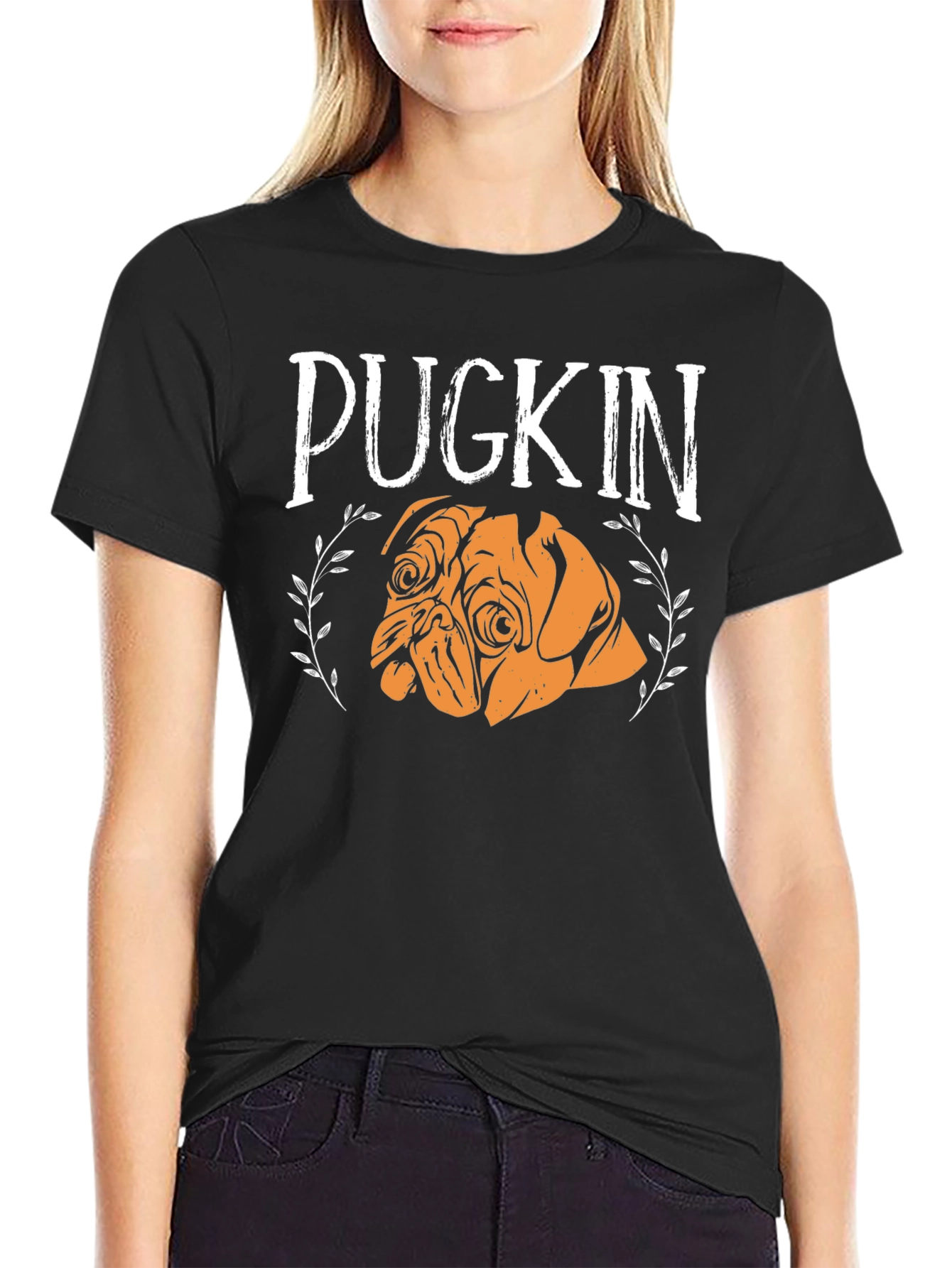 Pugkin T-Shirt - Adorable Pug Pumpkin Design