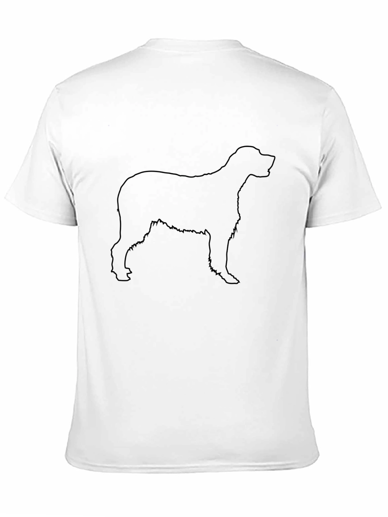 Dog Silhouette Black T-Shirt