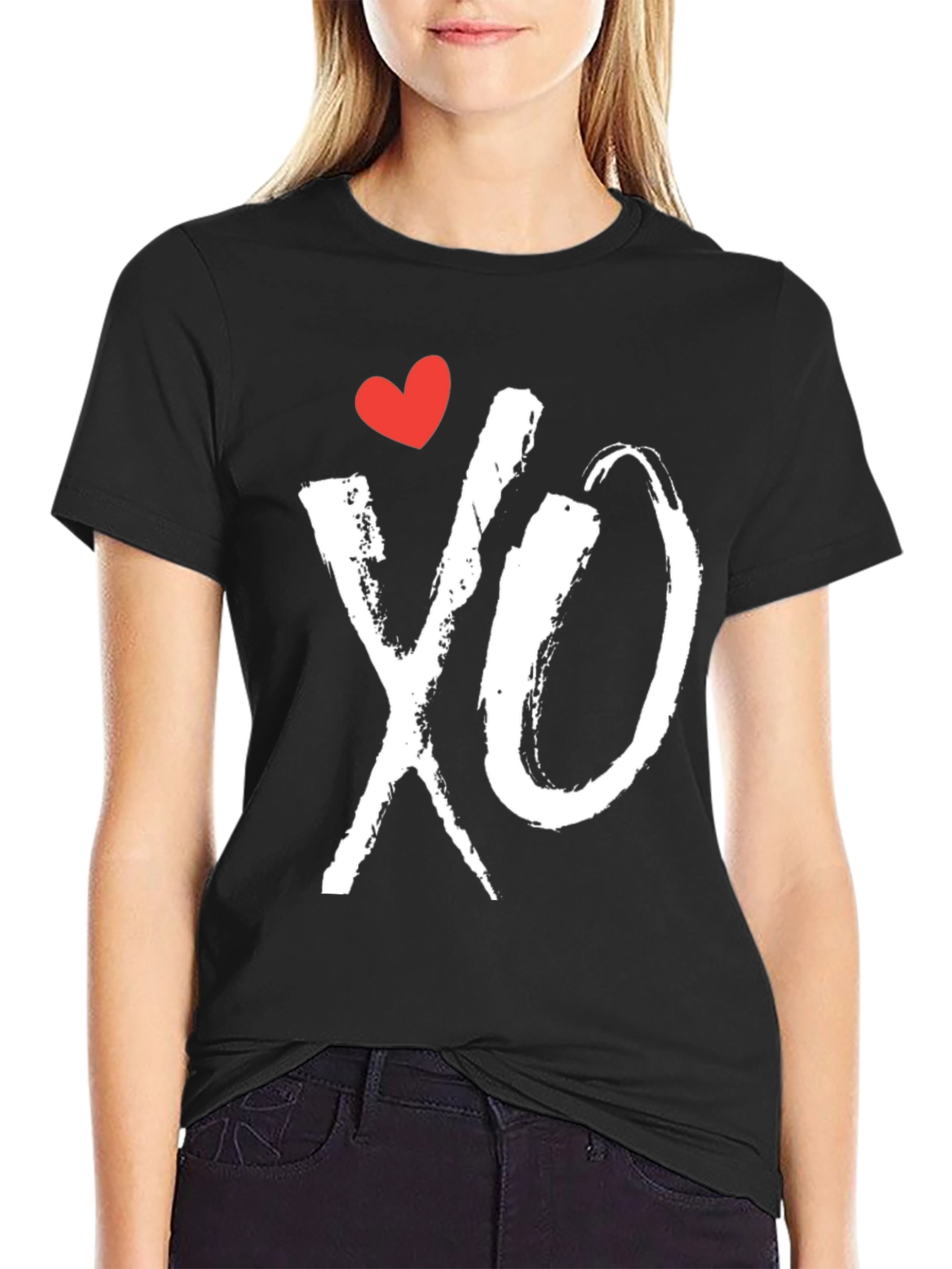 XO Heart Tee - Hugs and Kisses Graphic T-Shirt