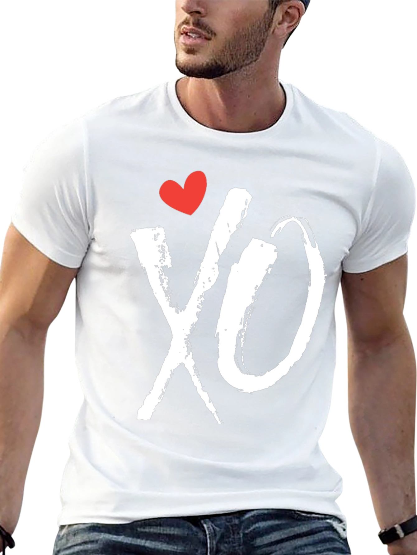 XO Heart Tee - Hugs and Kisses Graphic T-Shirt