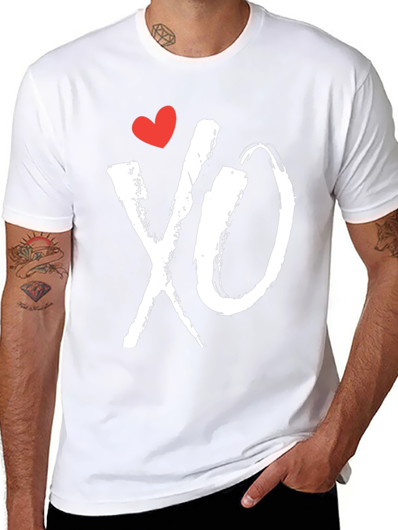 XO Heart Tee - Hugs and Kisses Graphic T-Shirt
