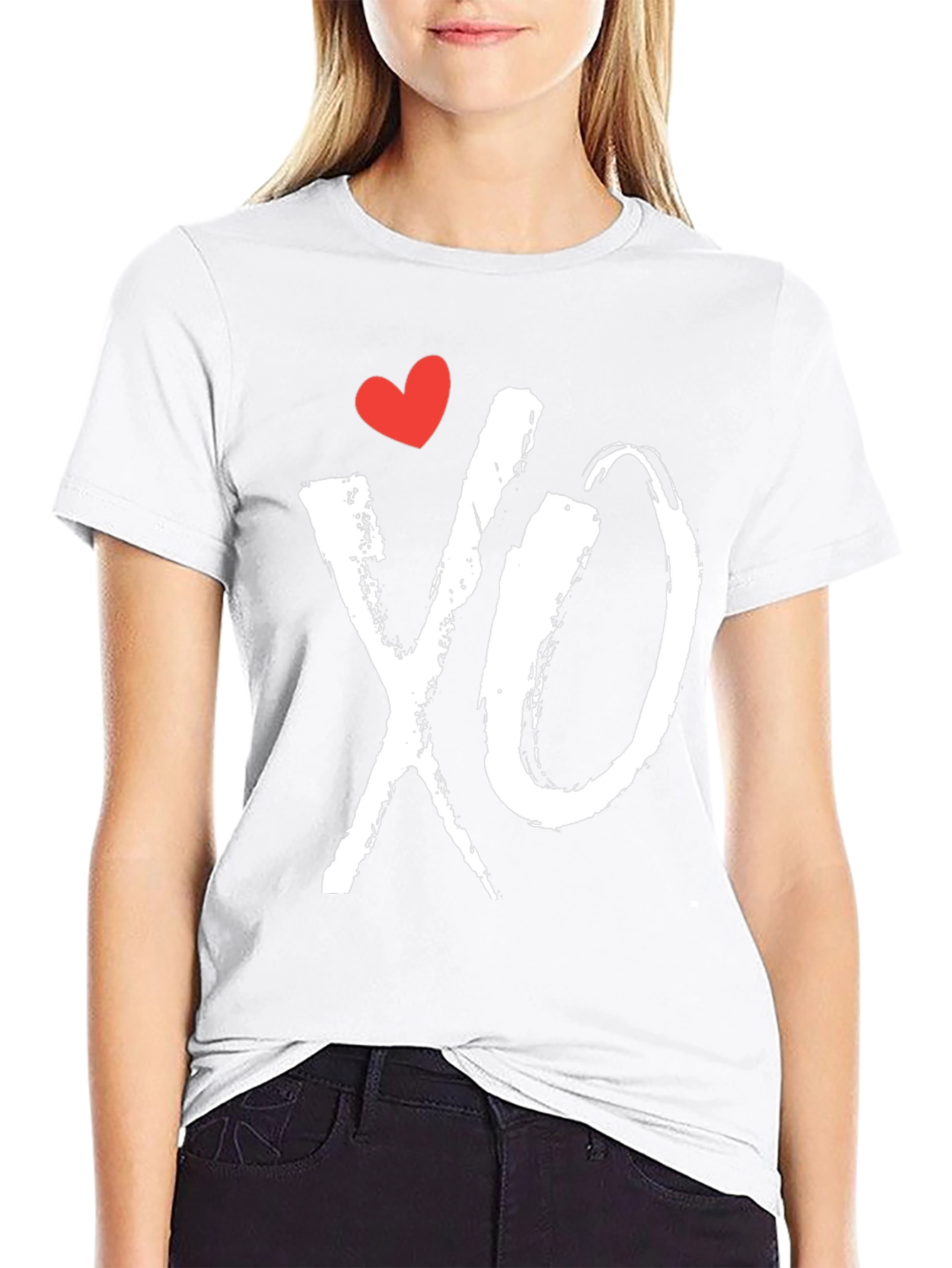 XO Heart Tee - Hugs and Kisses Graphic T-Shirt